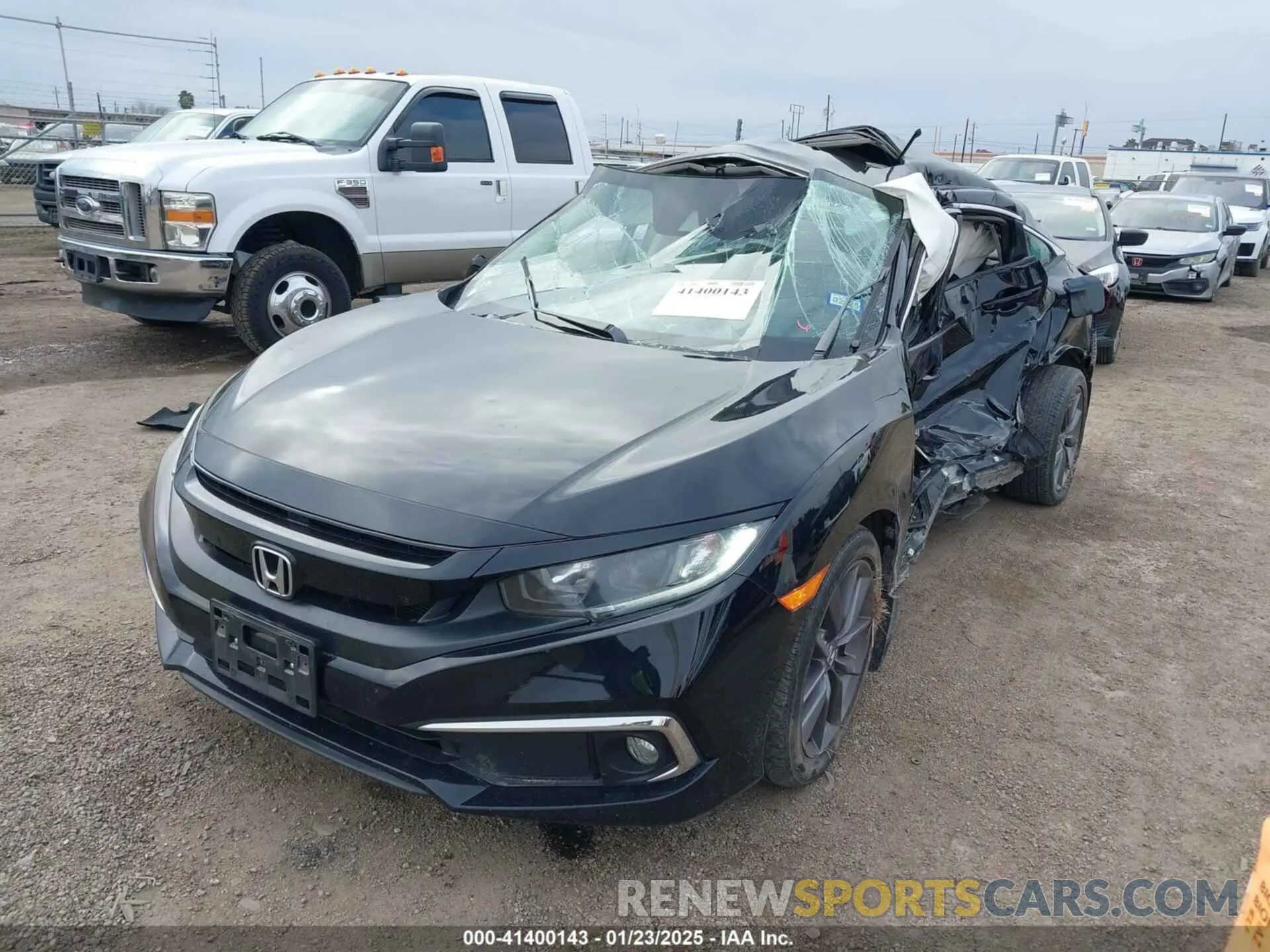 2 Photograph of a damaged car 19XFC1F74LE017603 HONDA CIVIC 2020