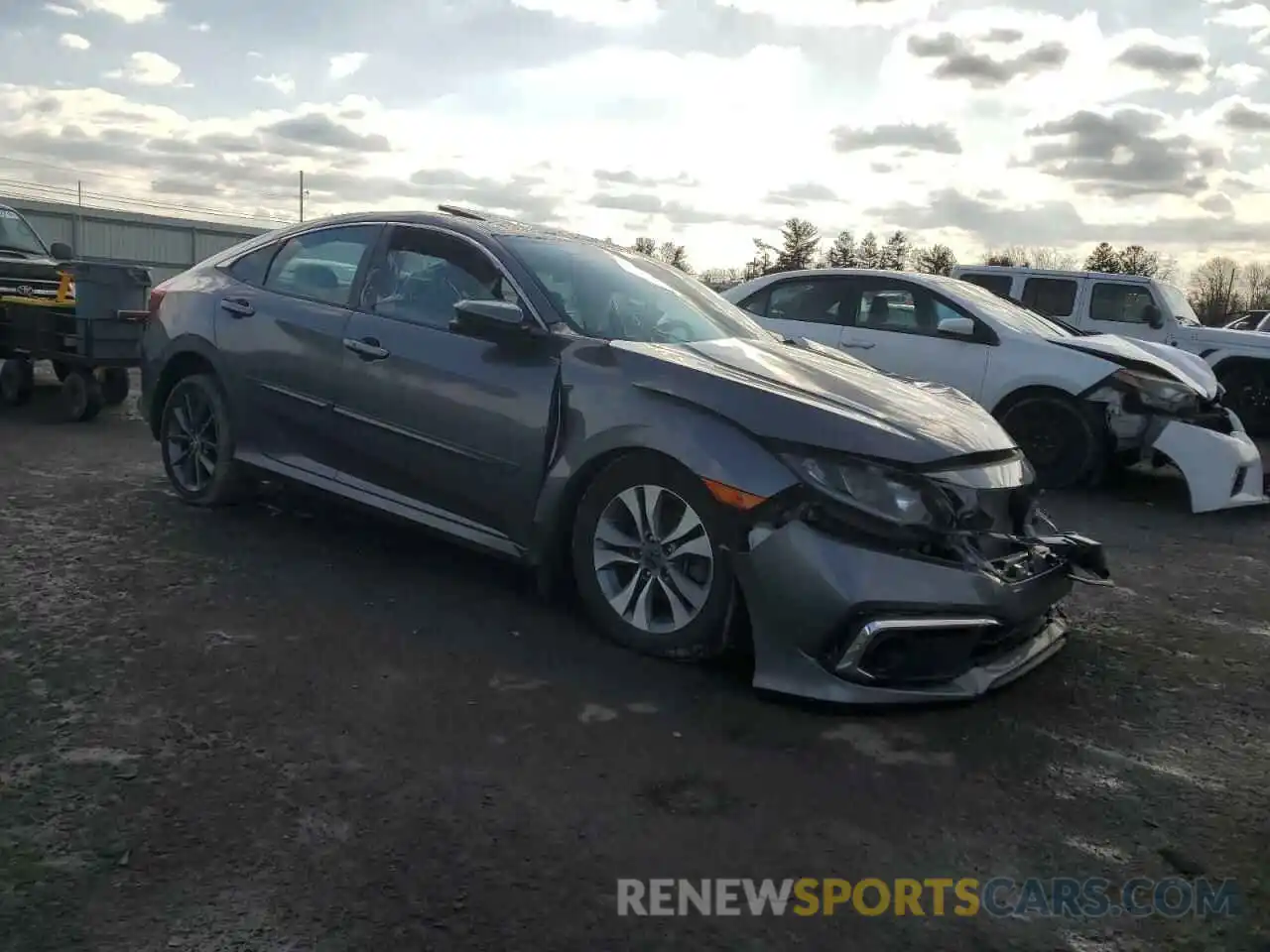 4 Photograph of a damaged car 19XFC1F76LE010037 HONDA CIVIC 2020