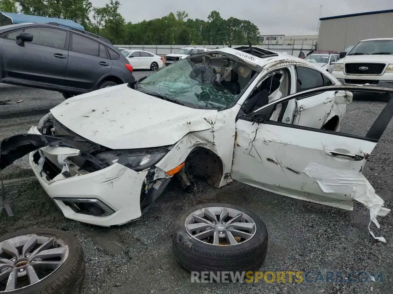 1 Photograph of a damaged car 19XFC1F77LE009785 HONDA CIVIC 2020