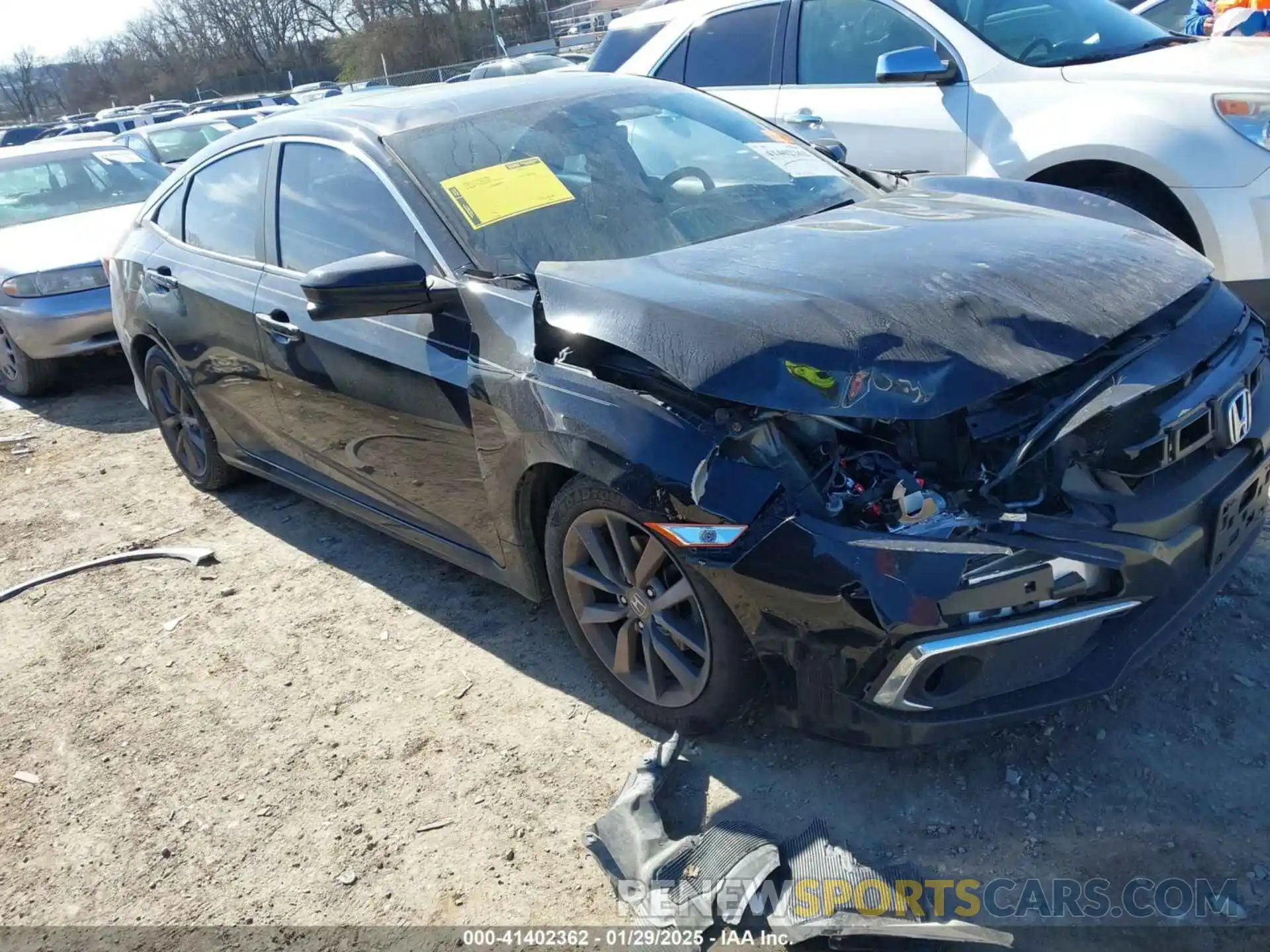 1 Photograph of a damaged car 19XFC1F77LE017661 HONDA CIVIC 2020