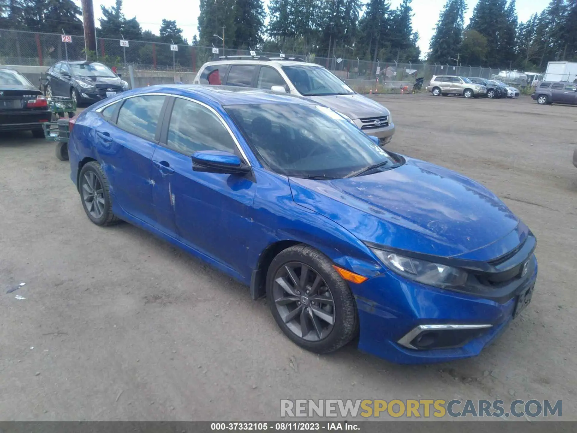 1 Photograph of a damaged car 19XFC1F77LE217276 HONDA CIVIC 2020