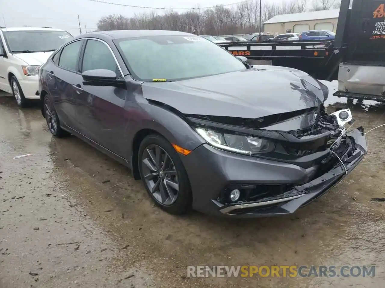 4 Photograph of a damaged car 19XFC1F7XLE000983 HONDA CIVIC 2020