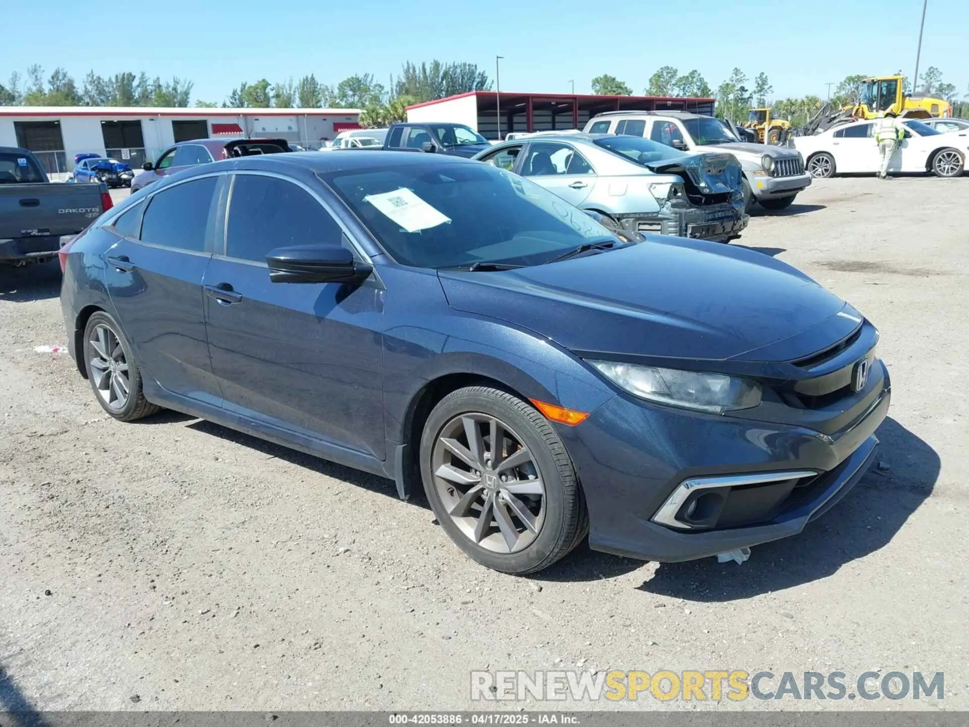 1 Photograph of a damaged car 19XFC1F7XLE008890 HONDA CIVIC 2020