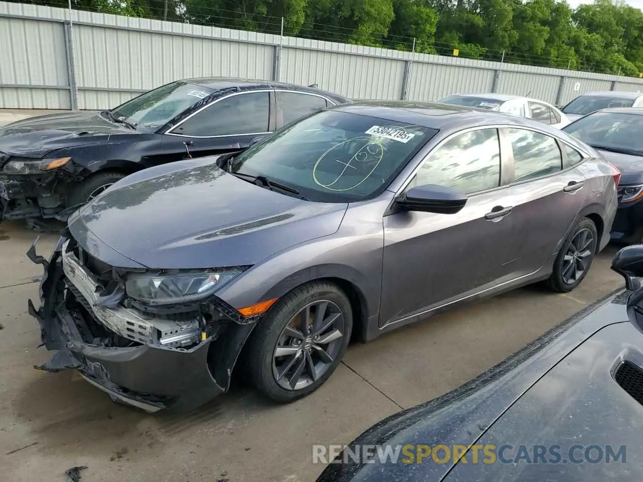 1 Photograph of a damaged car 19XFC1F7XLE012728 HONDA CIVIC 2020