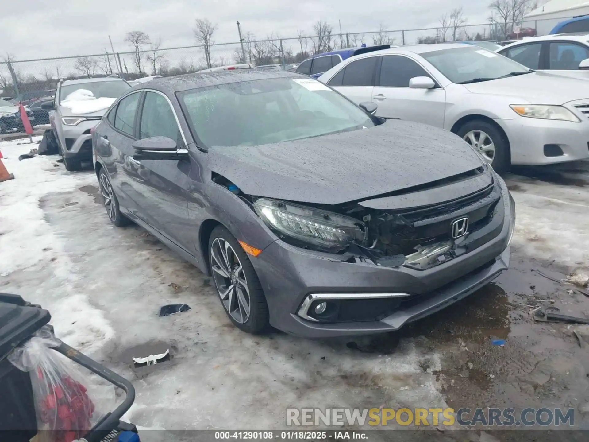 1 Photograph of a damaged car 19XFC1F91LE016281 HONDA CIVIC 2020