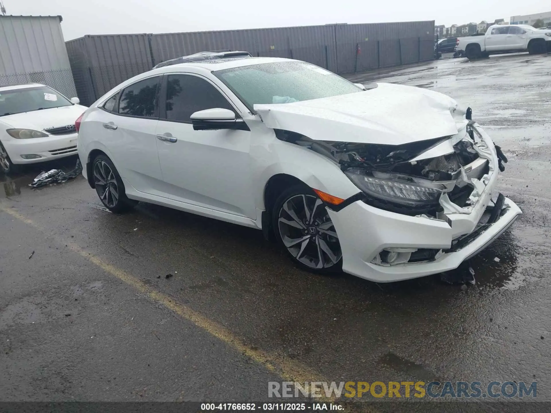 1 Photograph of a damaged car 19XFC1F91LE210390 HONDA CIVIC 2020