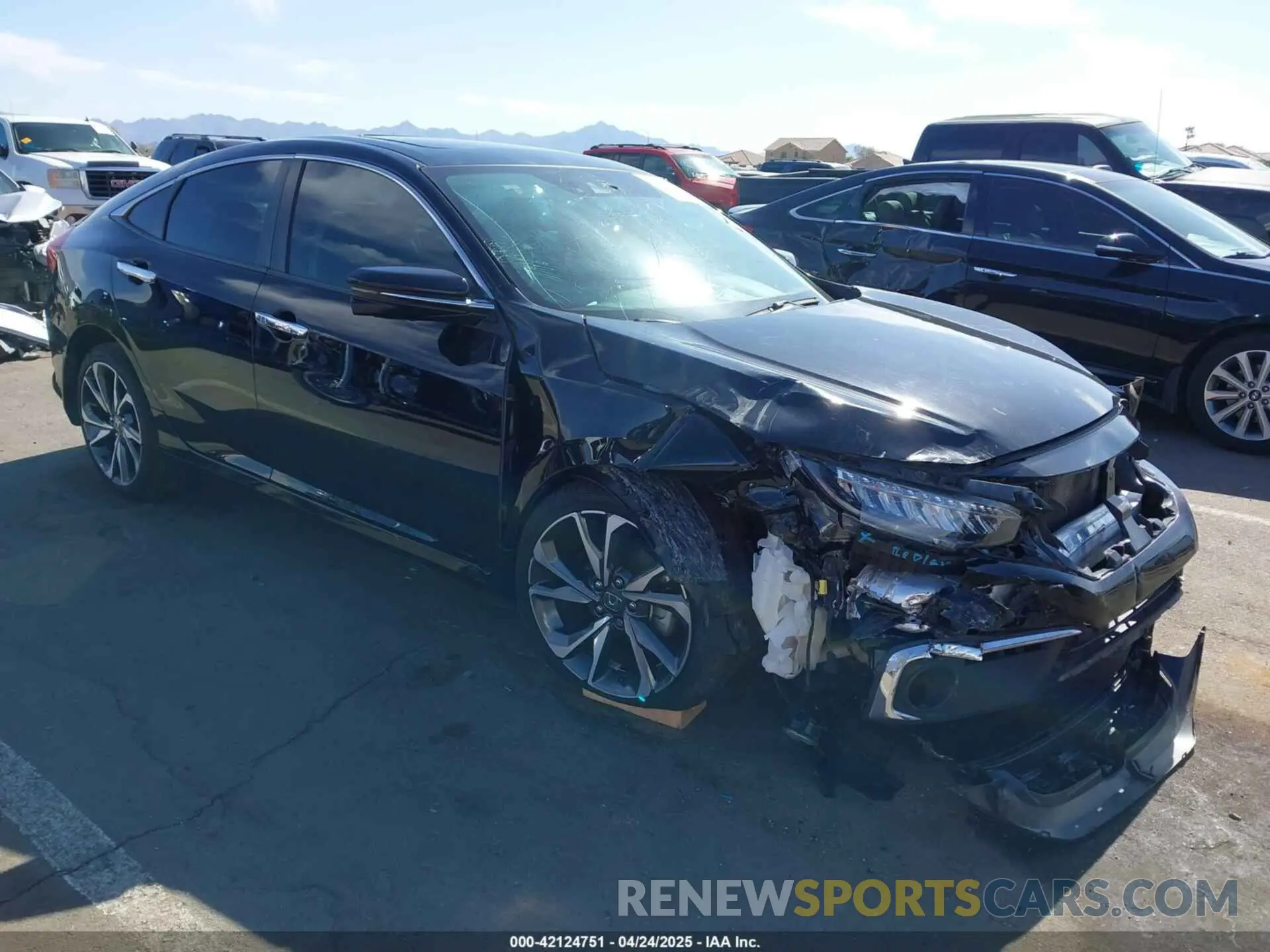 1 Photograph of a damaged car 19XFC1F98LE208801 HONDA CIVIC 2020