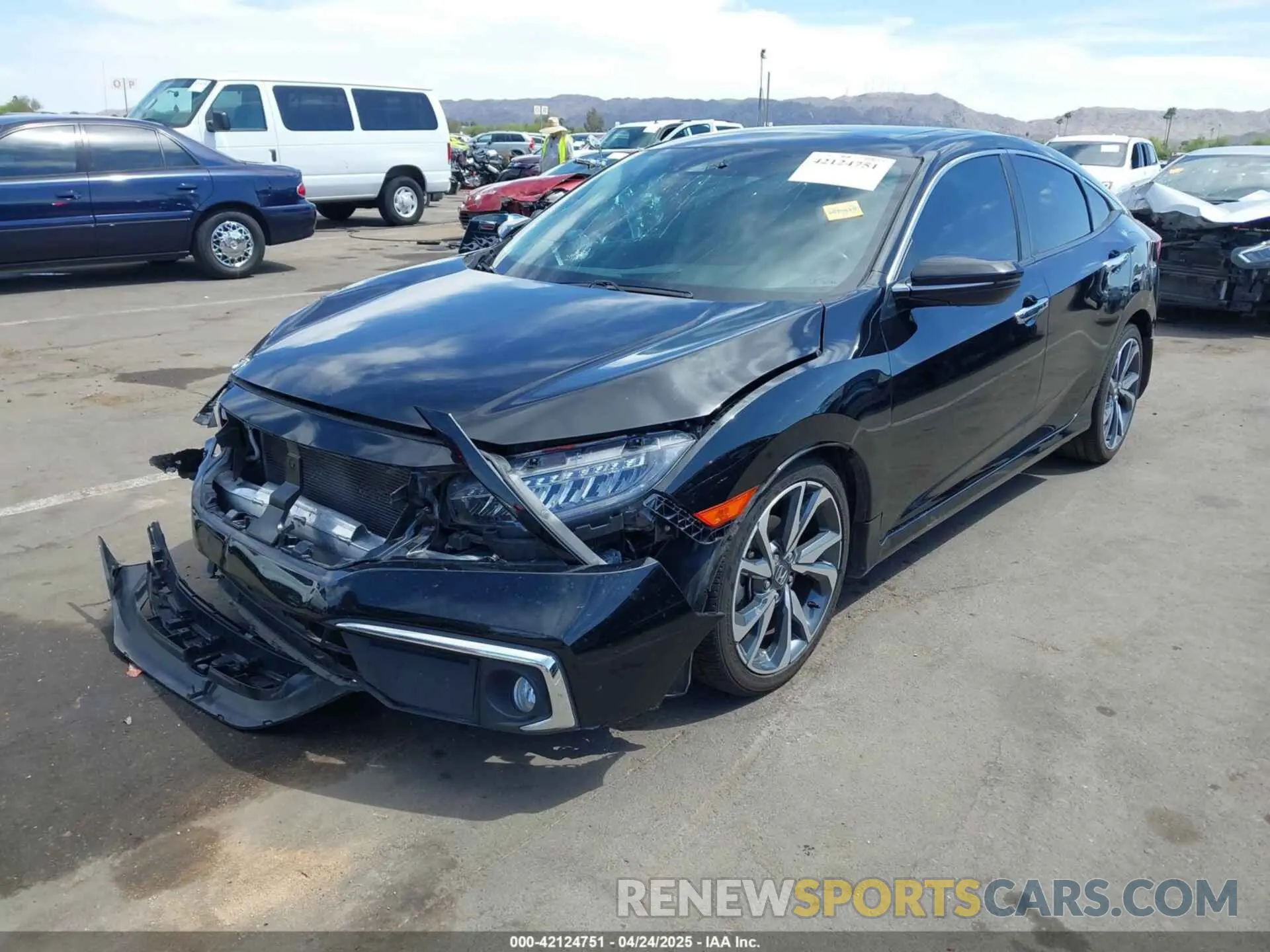 2 Photograph of a damaged car 19XFC1F98LE208801 HONDA CIVIC 2020