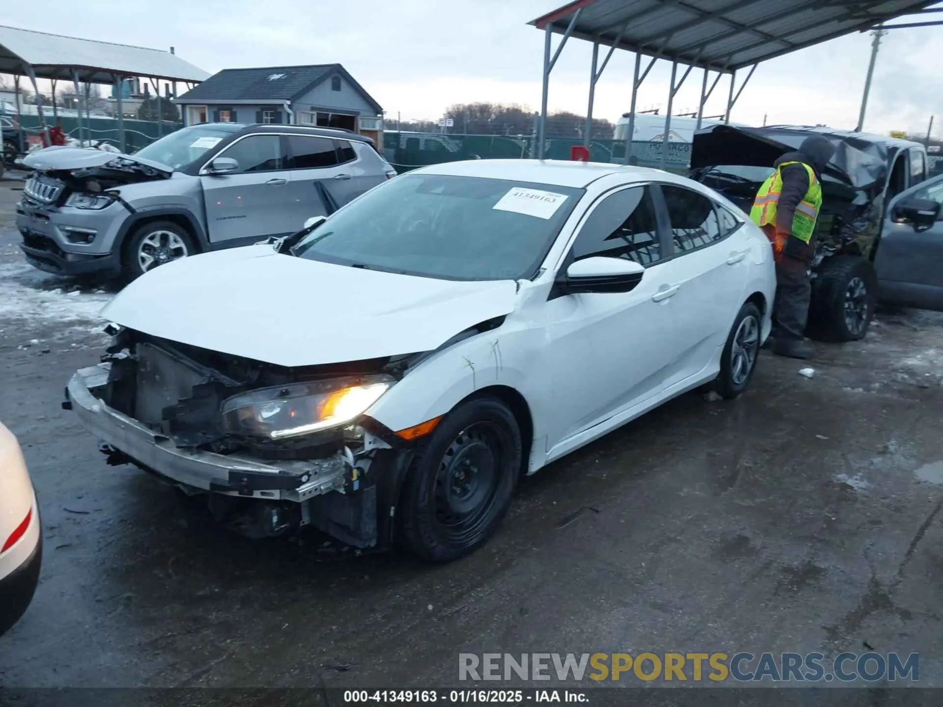 2 Photograph of a damaged car 19XFC2F60LE010385 HONDA CIVIC 2020
