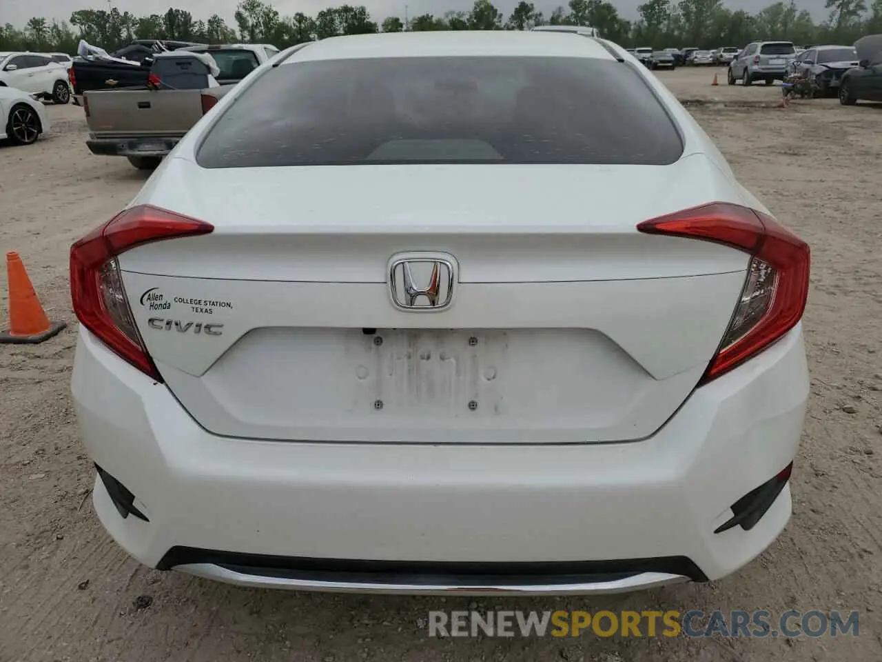 6 Photograph of a damaged car 19XFC2F60LE013139 HONDA CIVIC 2020
