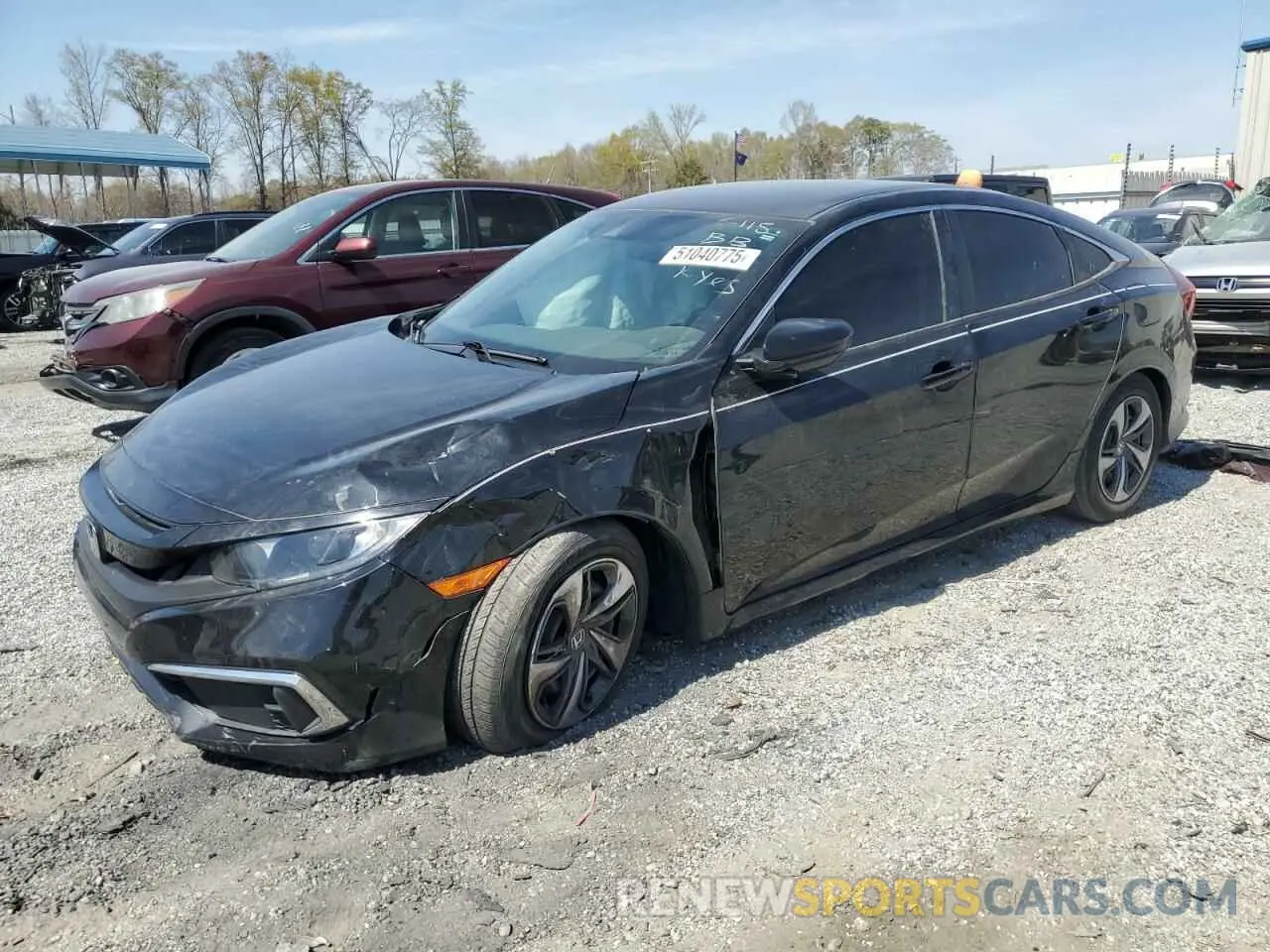 1 Photograph of a damaged car 19XFC2F60LE022794 HONDA CIVIC 2020