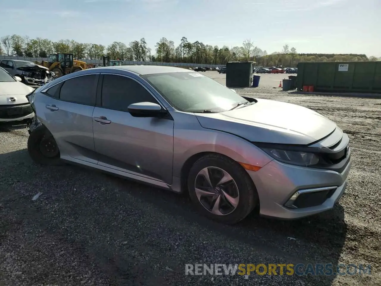 4 Photograph of a damaged car 19XFC2F61LE014672 HONDA CIVIC 2020