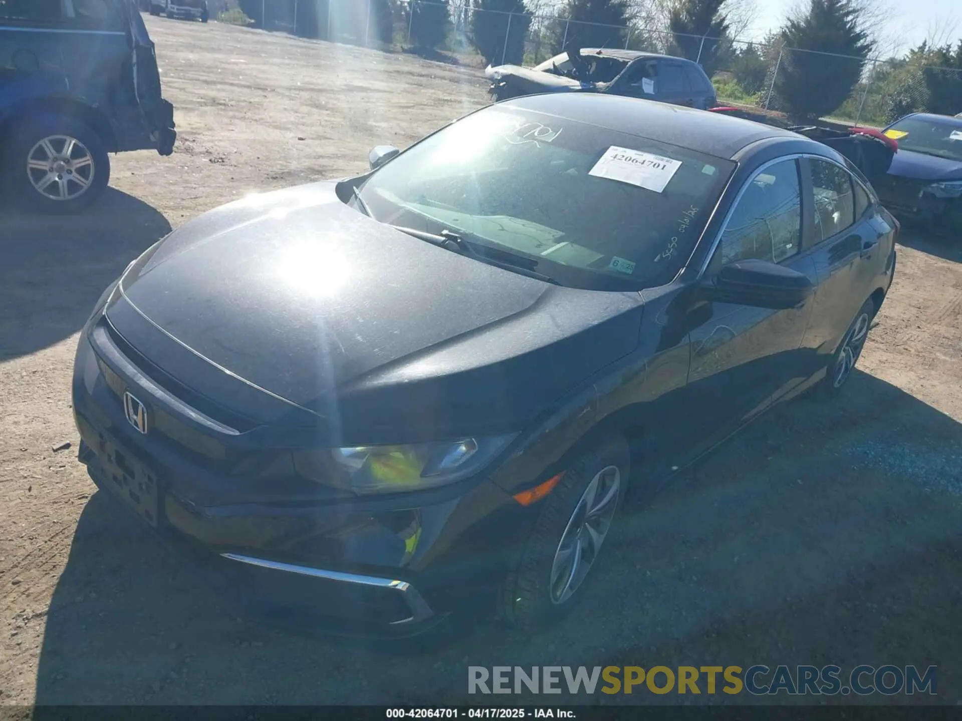 2 Photograph of a damaged car 19XFC2F61LE210952 HONDA CIVIC 2020