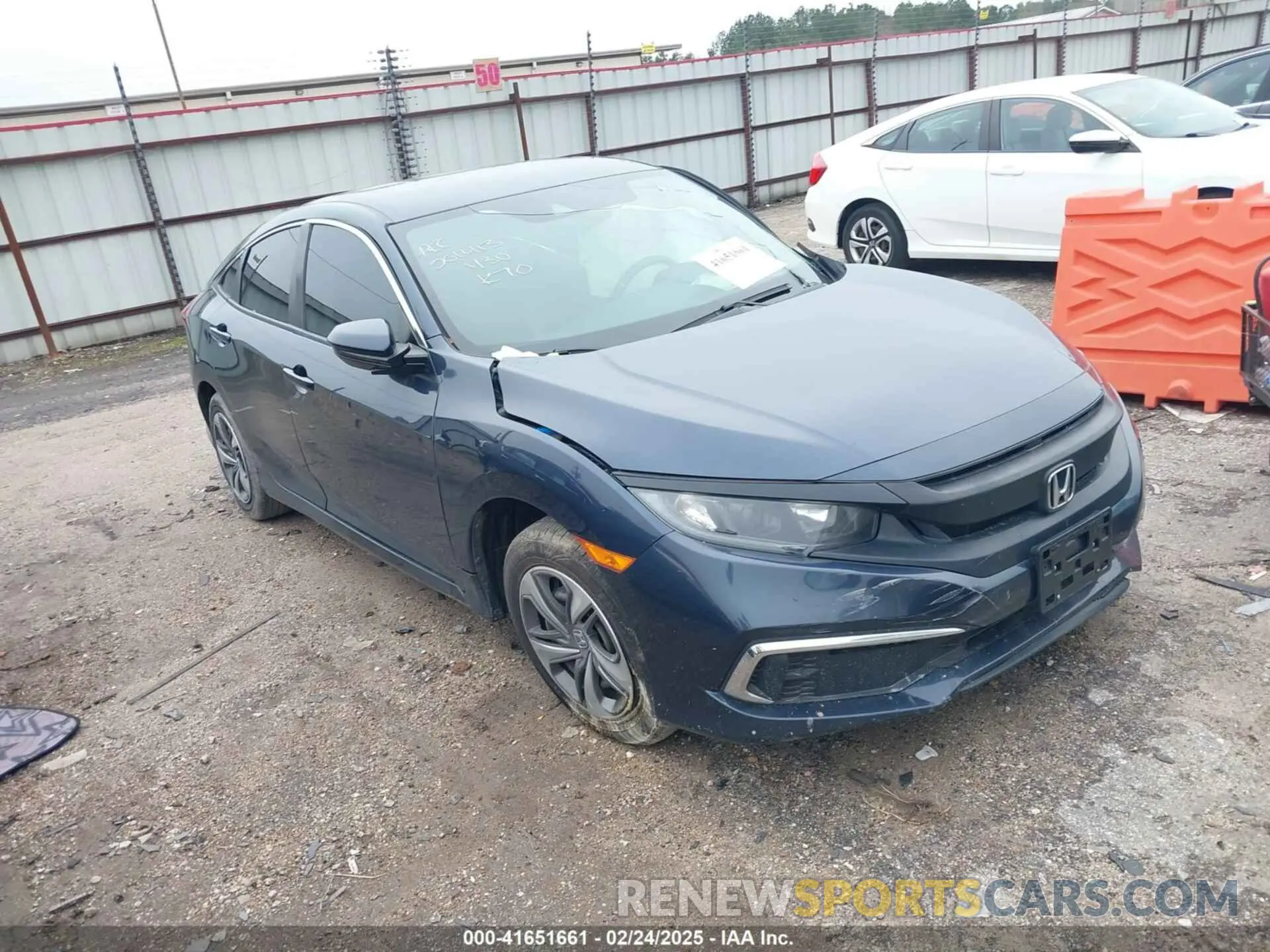 1 Photograph of a damaged car 19XFC2F62LE025535 HONDA CIVIC 2020