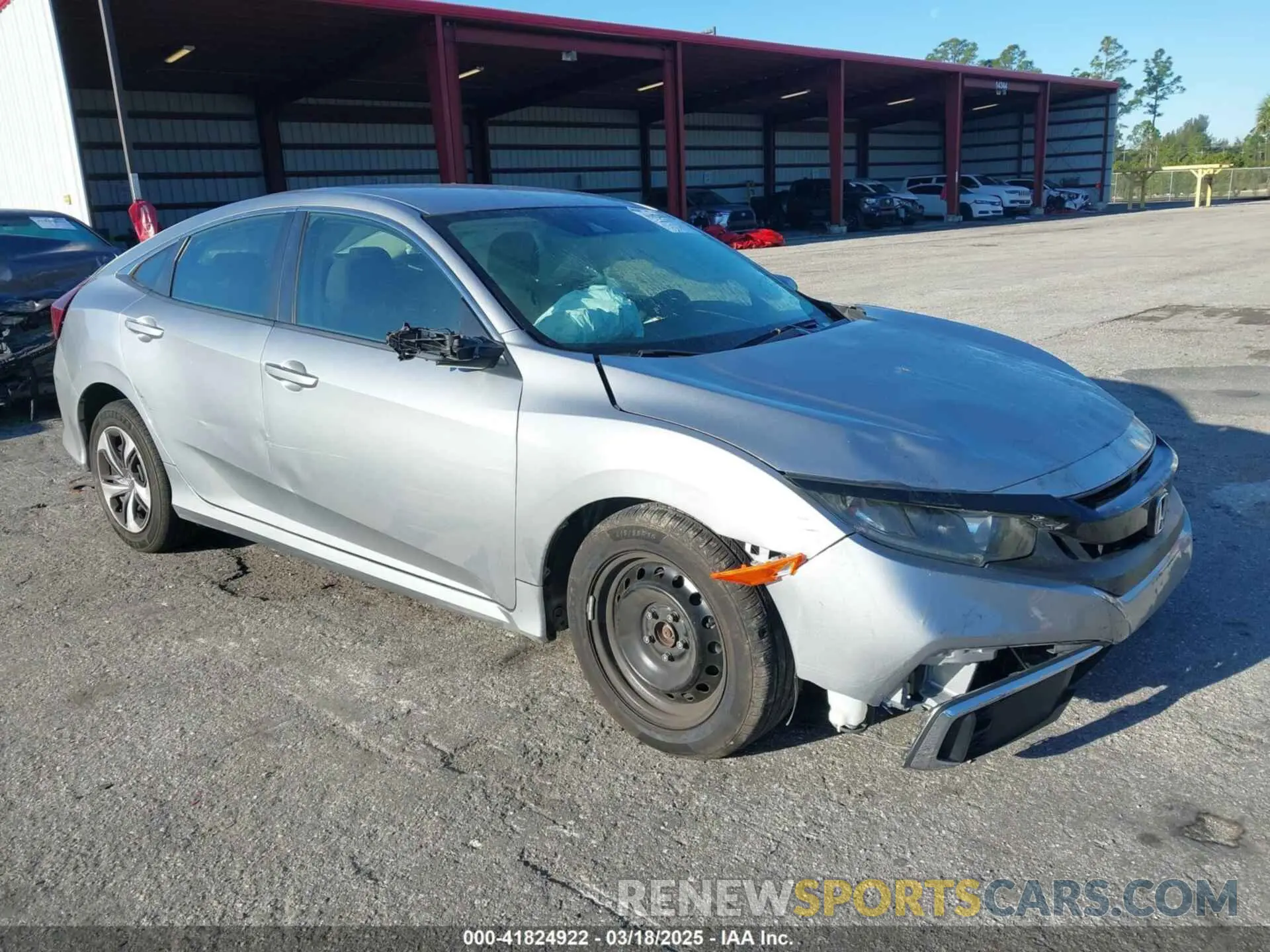 1 Photograph of a damaged car 19XFC2F63LE004953 HONDA CIVIC 2020