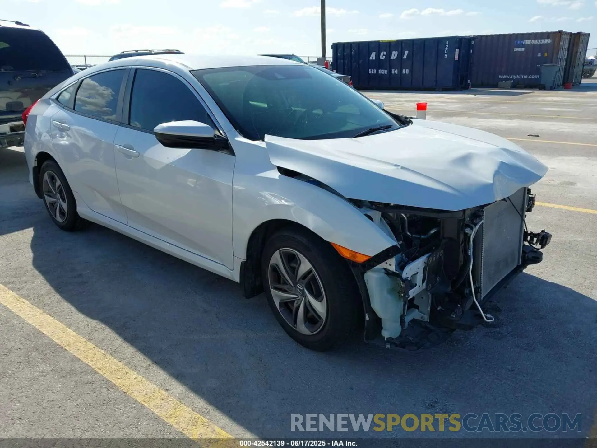 1 Photograph of a damaged car 19XFC2F63LE026791 HONDA CIVIC 2020