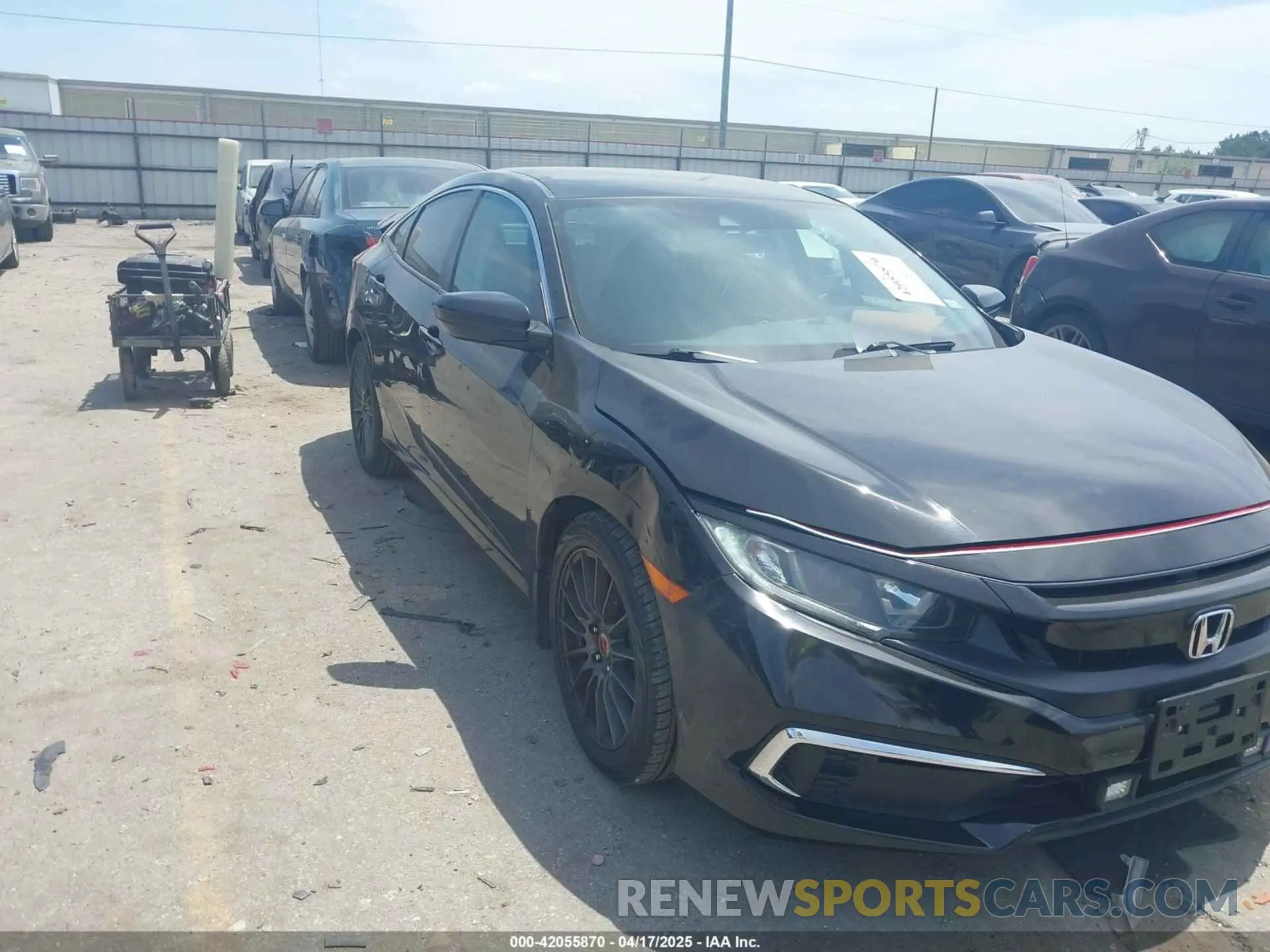 1 Photograph of a damaged car 19XFC2F65LE003996 HONDA CIVIC 2020