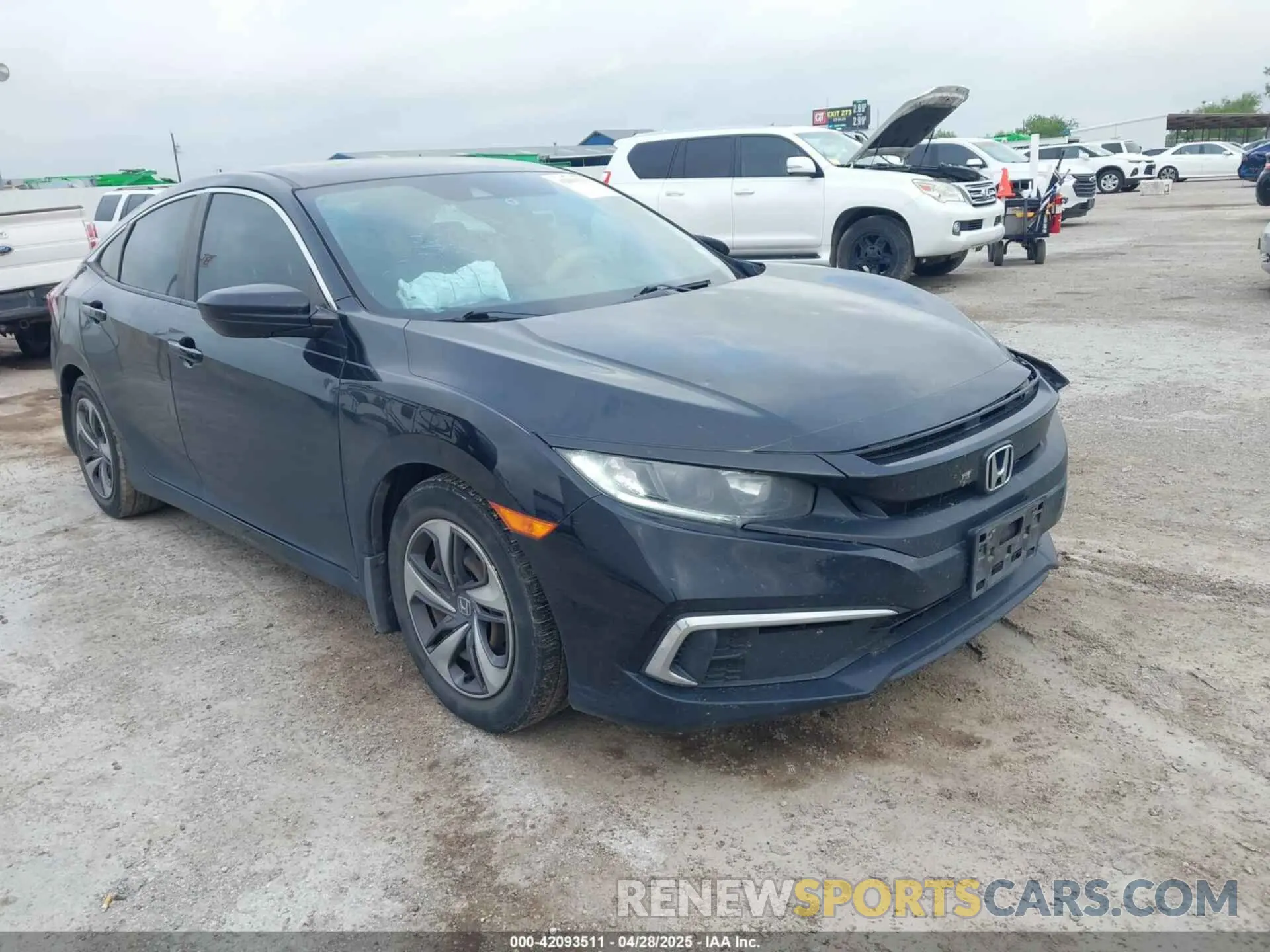1 Photograph of a damaged car 19XFC2F65LE010270 HONDA CIVIC 2020