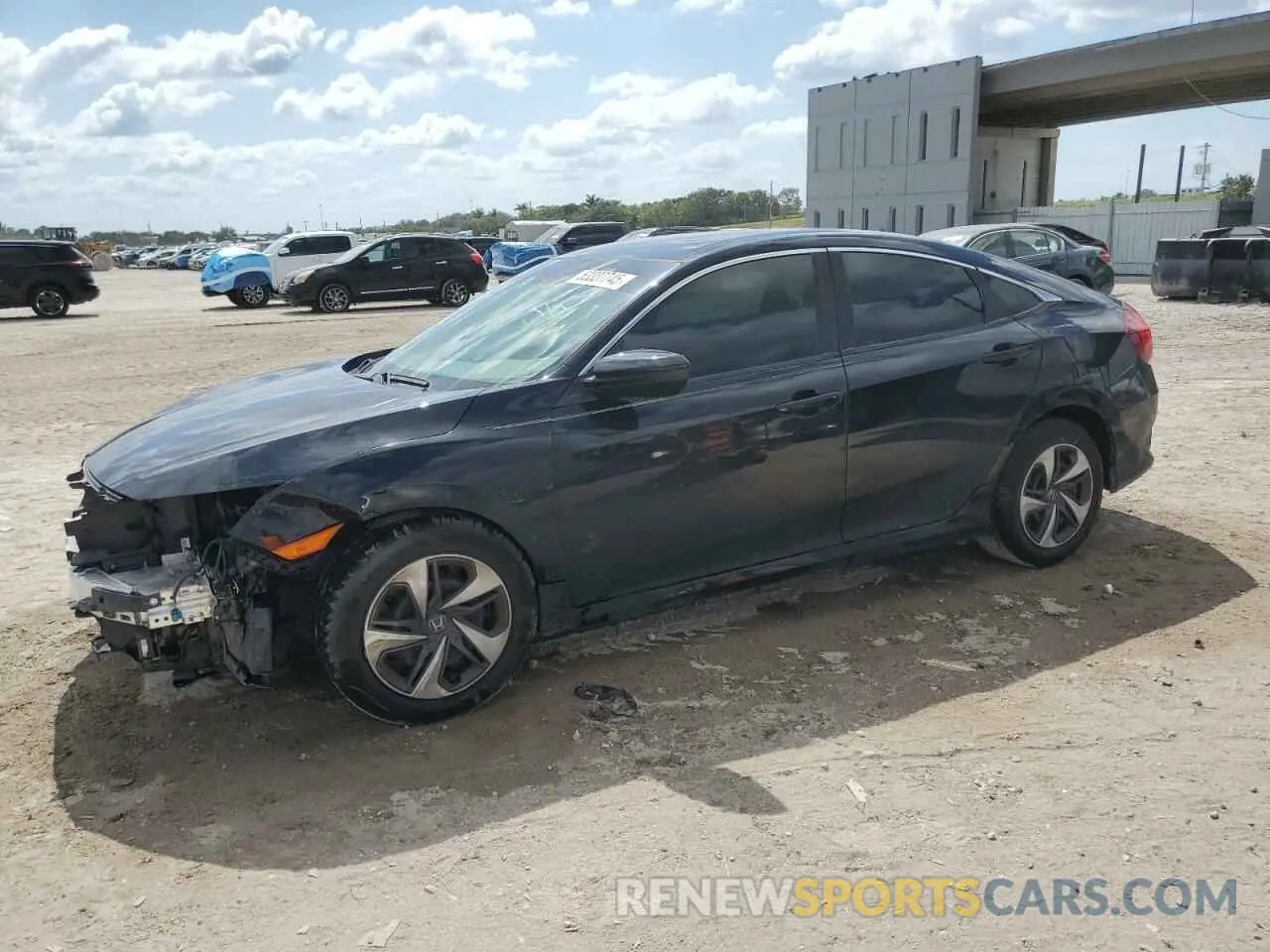 1 Photograph of a damaged car 19XFC2F65LE019406 HONDA CIVIC 2020