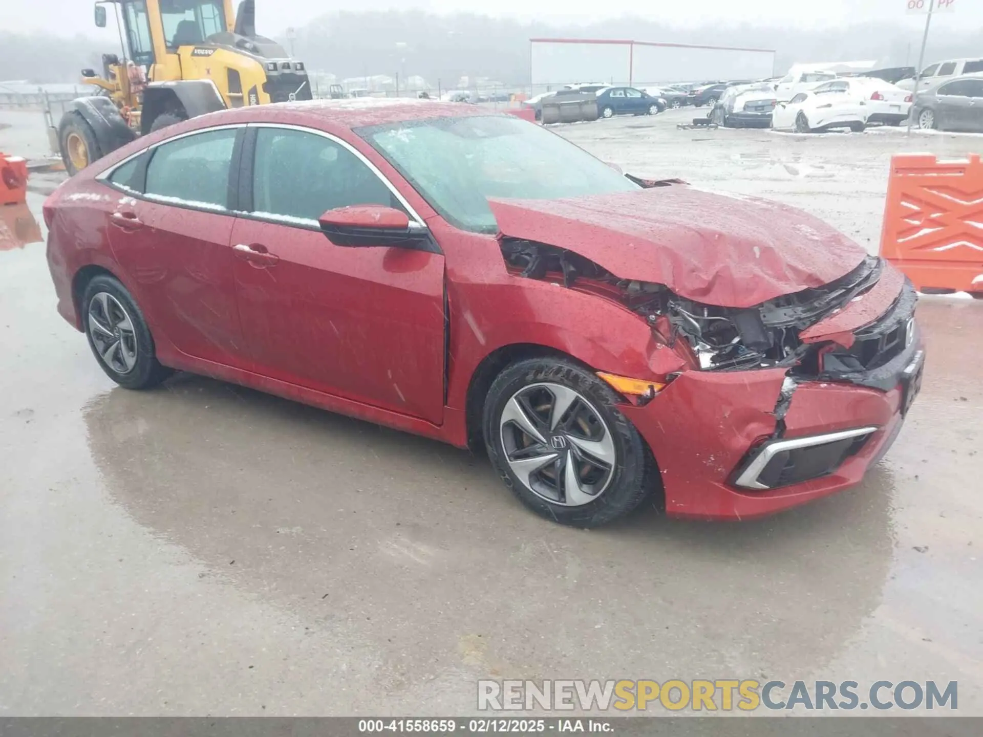 1 Photograph of a damaged car 19XFC2F66LE005563 HONDA CIVIC 2020