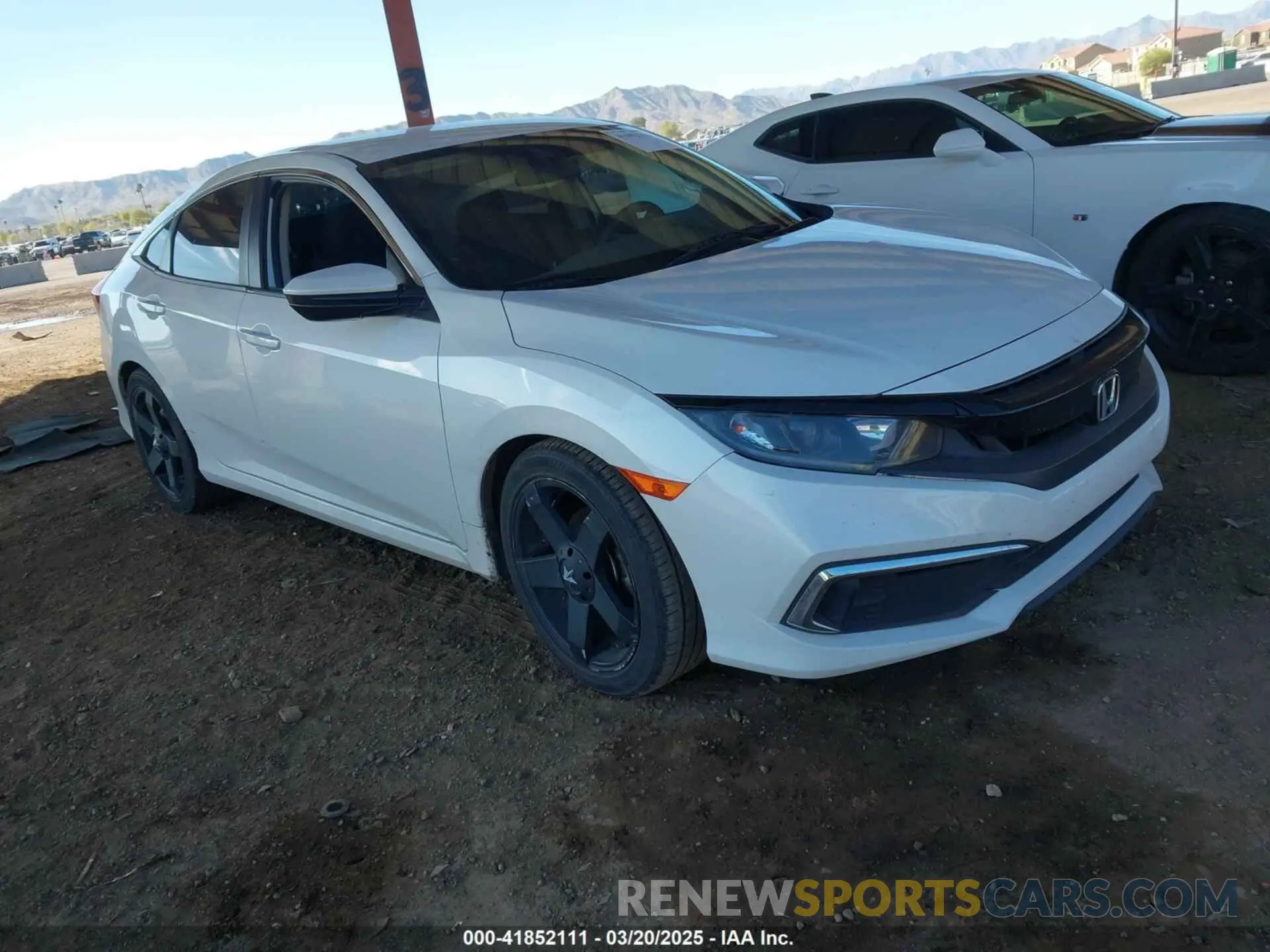 1 Photograph of a damaged car 19XFC2F66LE007328 HONDA CIVIC 2020