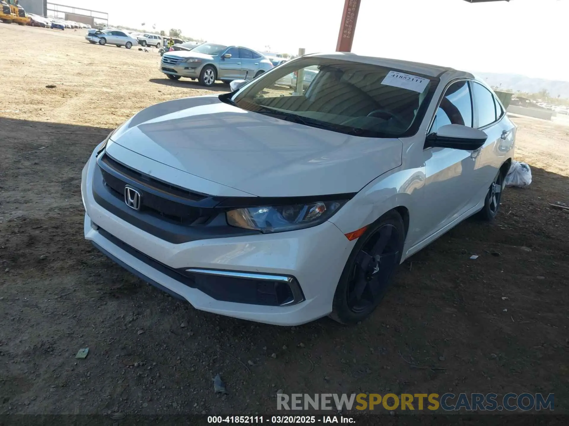 2 Photograph of a damaged car 19XFC2F66LE007328 HONDA CIVIC 2020