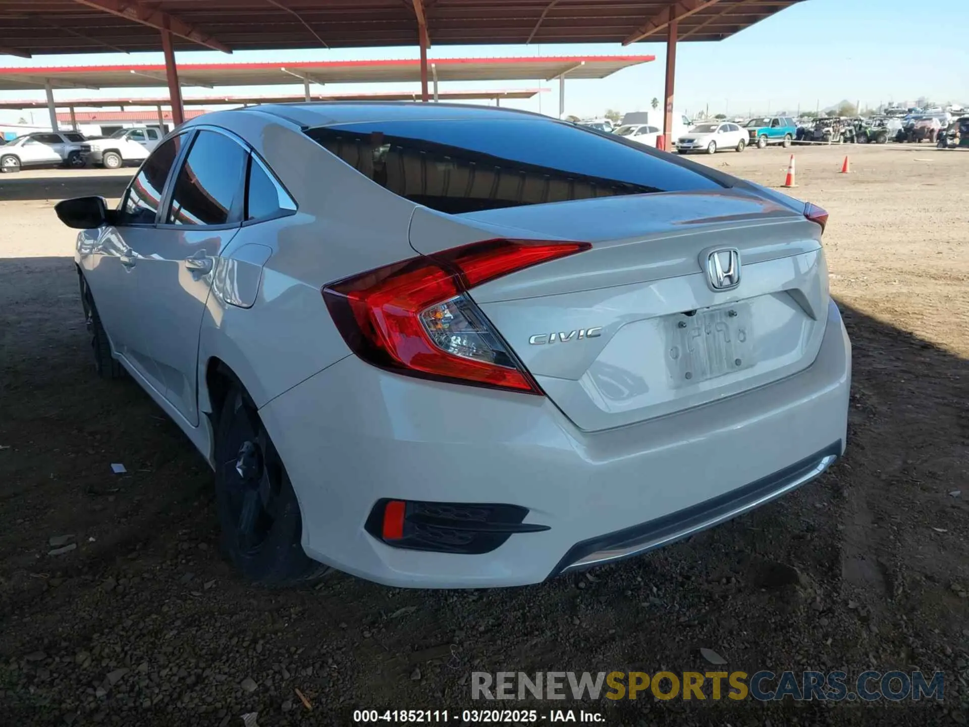 3 Photograph of a damaged car 19XFC2F66LE007328 HONDA CIVIC 2020