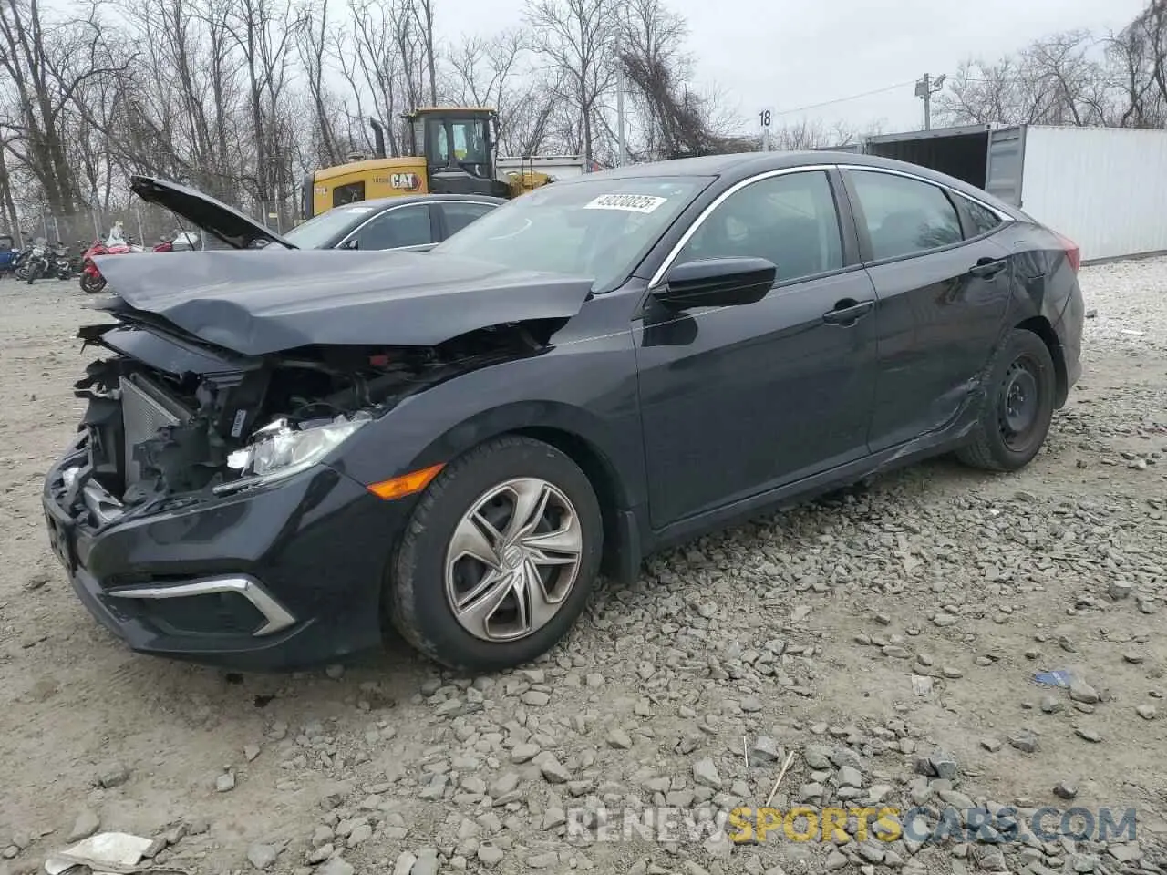 1 Photograph of a damaged car 19XFC2F66LE210882 HONDA CIVIC 2020