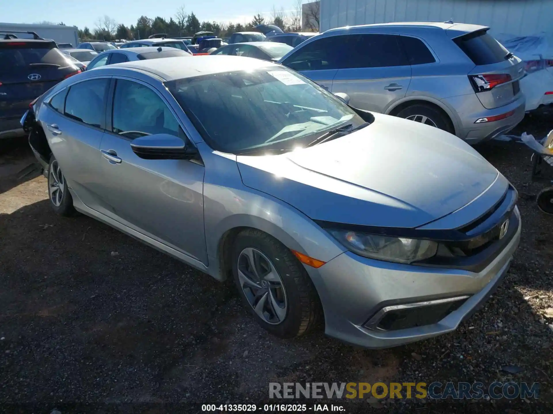 1 Photograph of a damaged car 19XFC2F67LE016393 HONDA CIVIC 2020