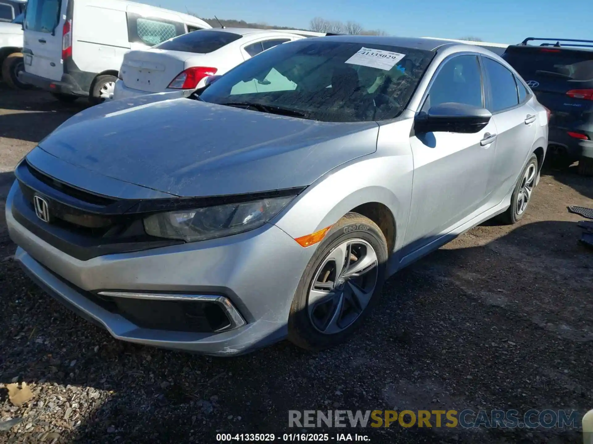 2 Photograph of a damaged car 19XFC2F67LE016393 HONDA CIVIC 2020