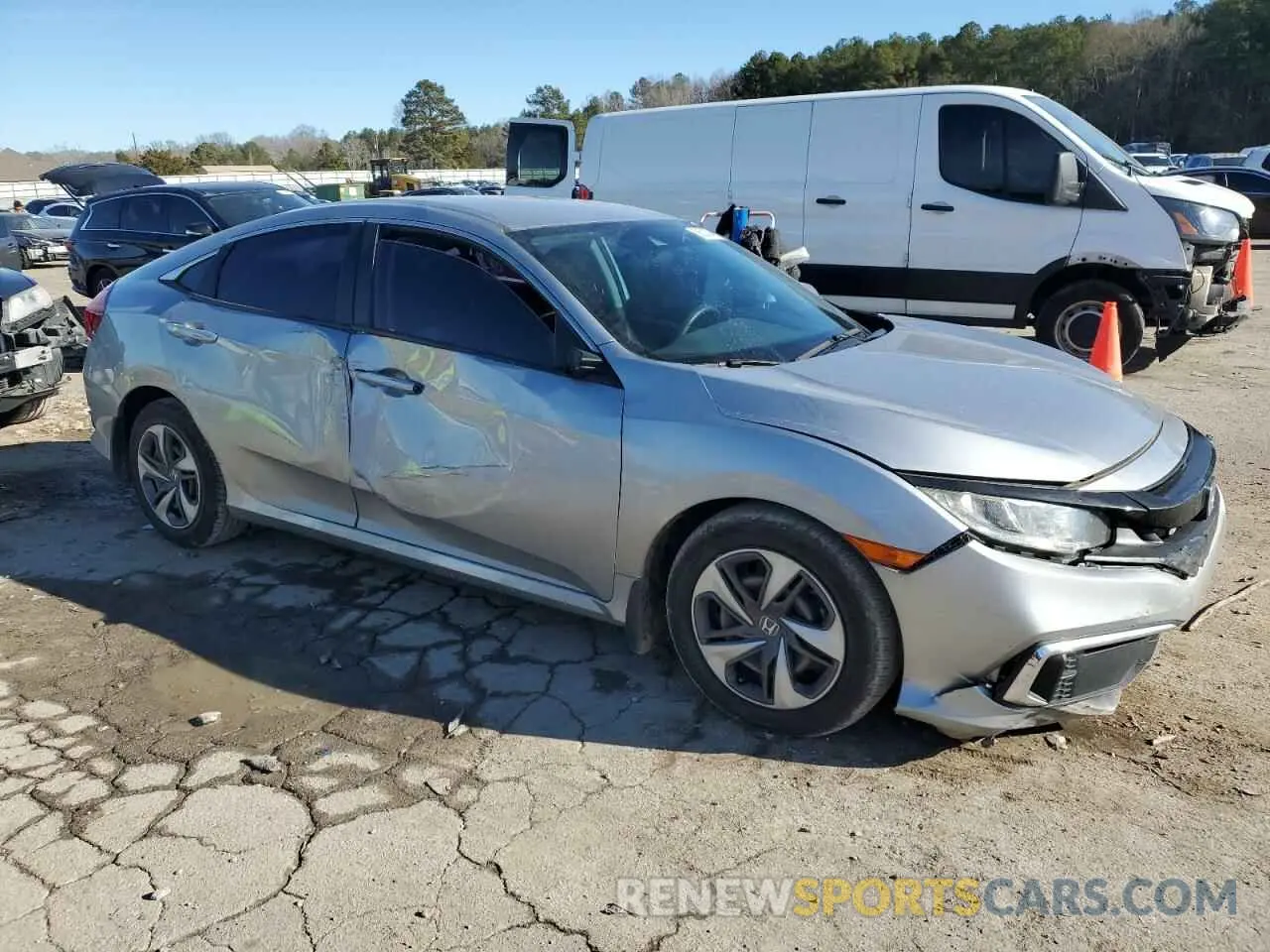 4 Photograph of a damaged car 19XFC2F67LE017270 HONDA CIVIC 2020