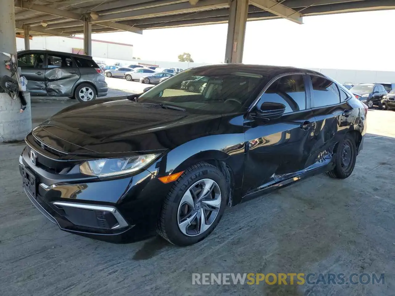 1 Photograph of a damaged car 19XFC2F67LE207134 HONDA CIVIC 2020
