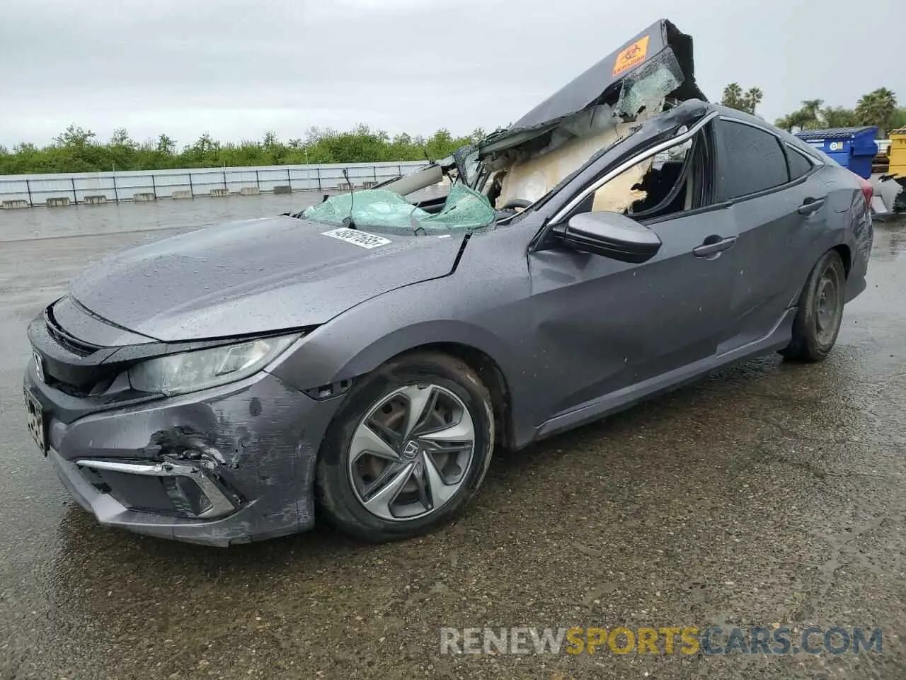 1 Photograph of a damaged car 19XFC2F67LE210258 HONDA CIVIC 2020