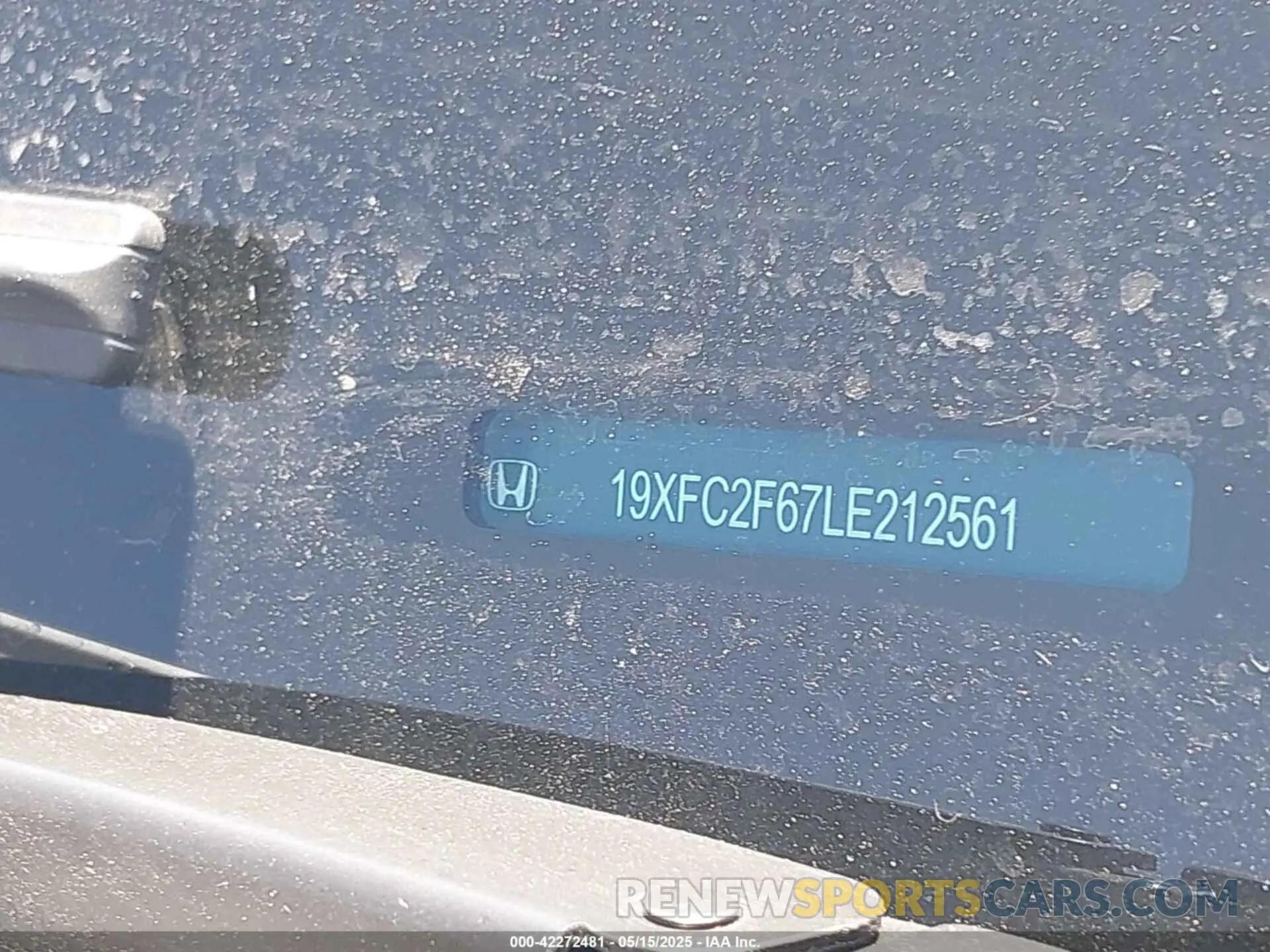 9 Photograph of a damaged car 19XFC2F67LE212561 HONDA CIVIC 2020