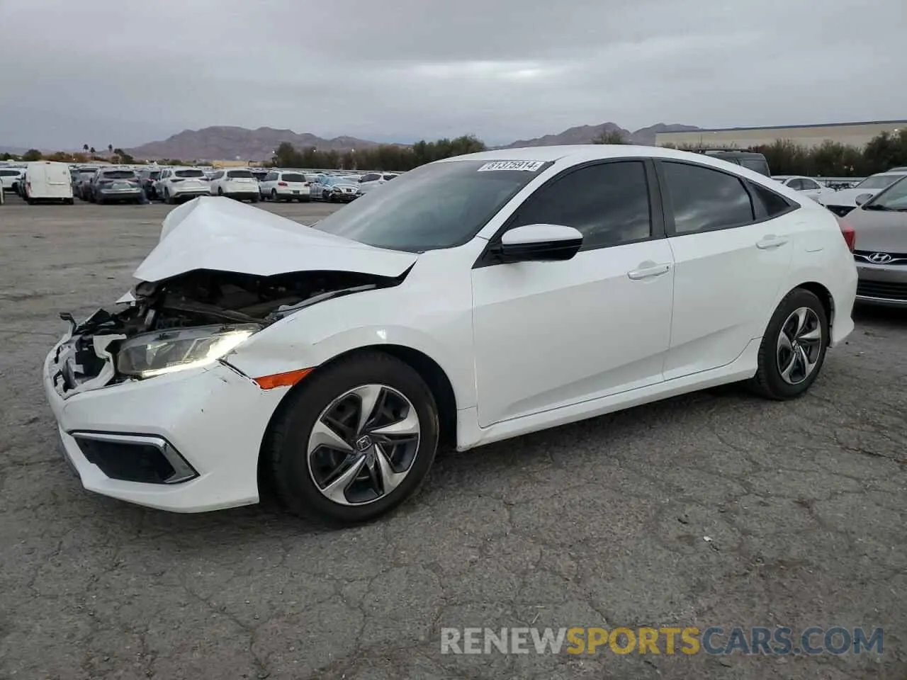1 Photograph of a damaged car 19XFC2F68LE013180 HONDA CIVIC 2020