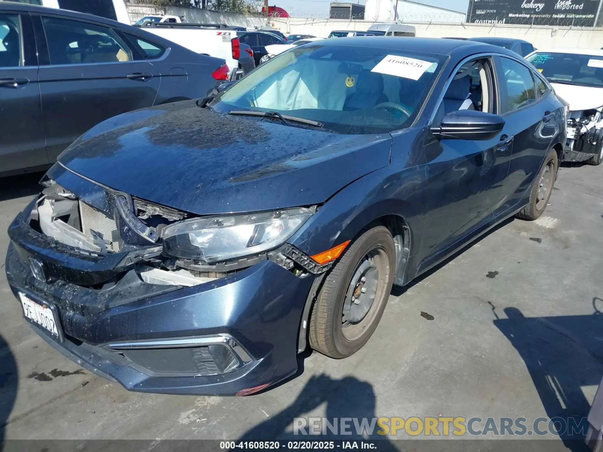 2 Photograph of a damaged car 19XFC2F69LE203697 HONDA CIVIC 2020
