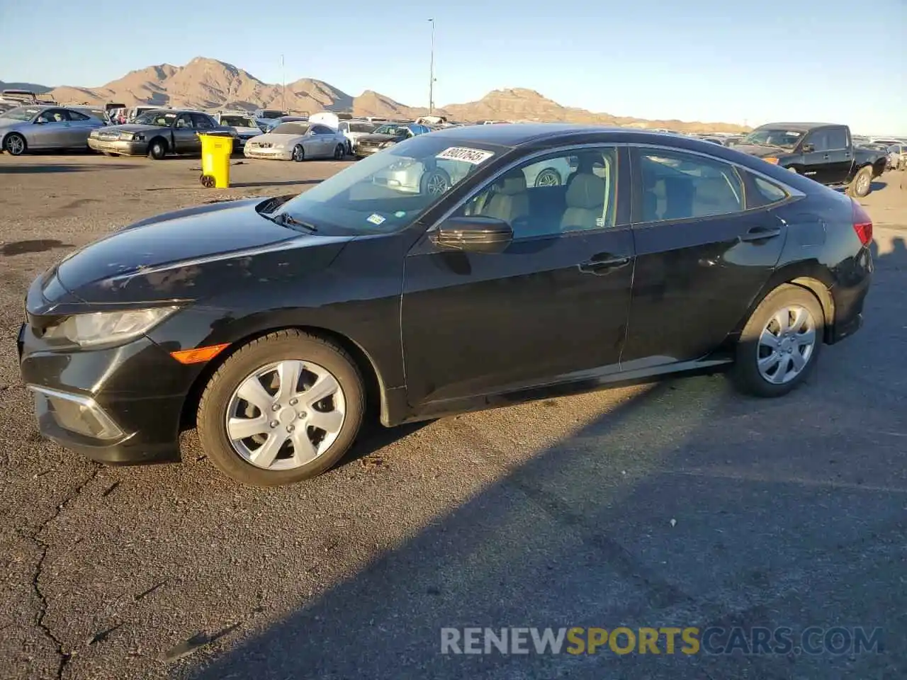 1 Photograph of a damaged car 19XFC2F6XLE003945 HONDA CIVIC 2020