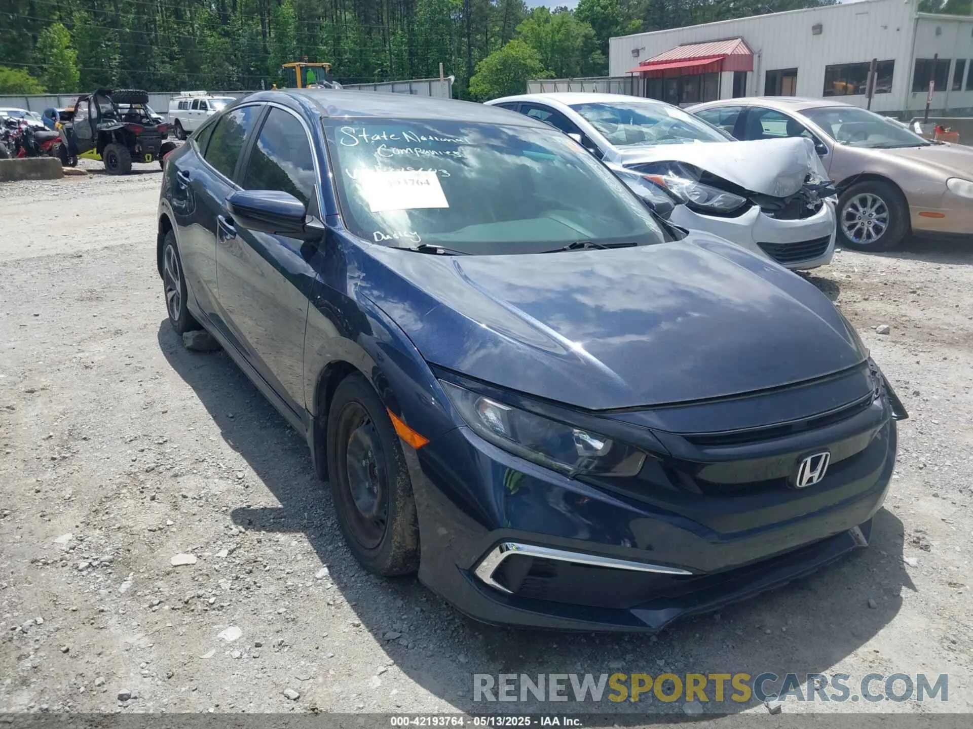1 Photograph of a damaged car 19XFC2F6XLE015643 HONDA CIVIC 2020