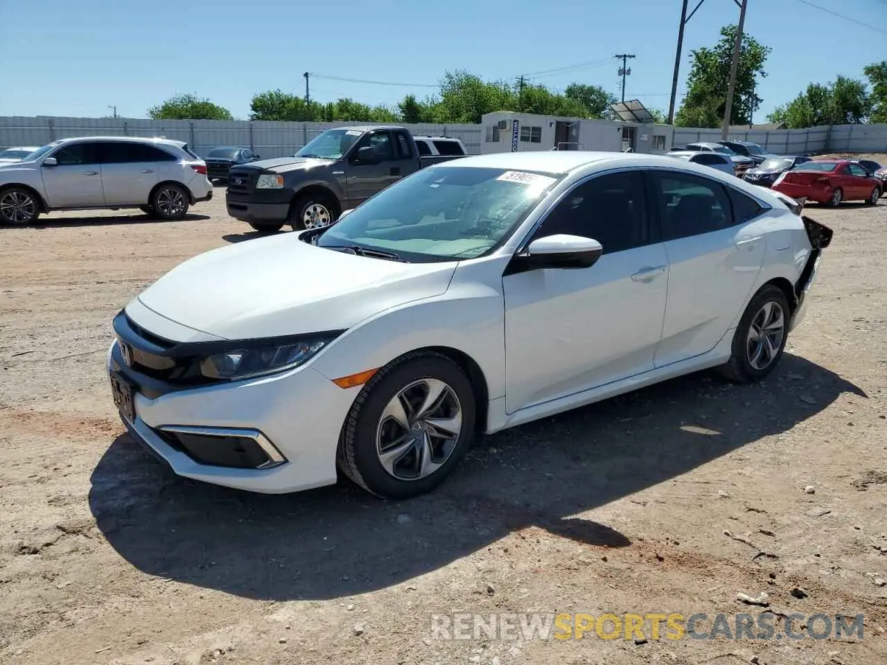 1 Photograph of a damaged car 19XFC2F6XLE027341 HONDA CIVIC 2020