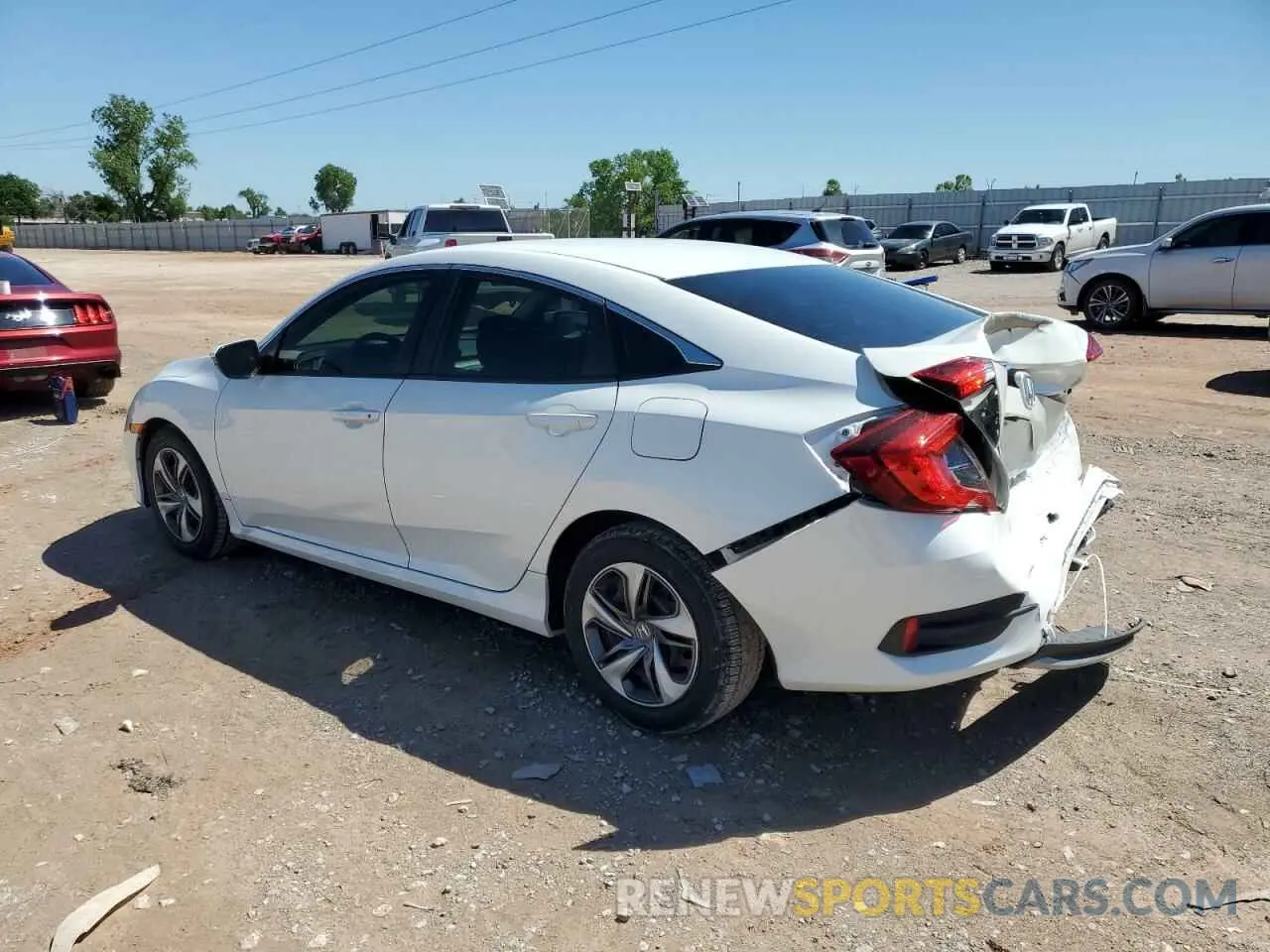 2 Photograph of a damaged car 19XFC2F6XLE027341 HONDA CIVIC 2020
