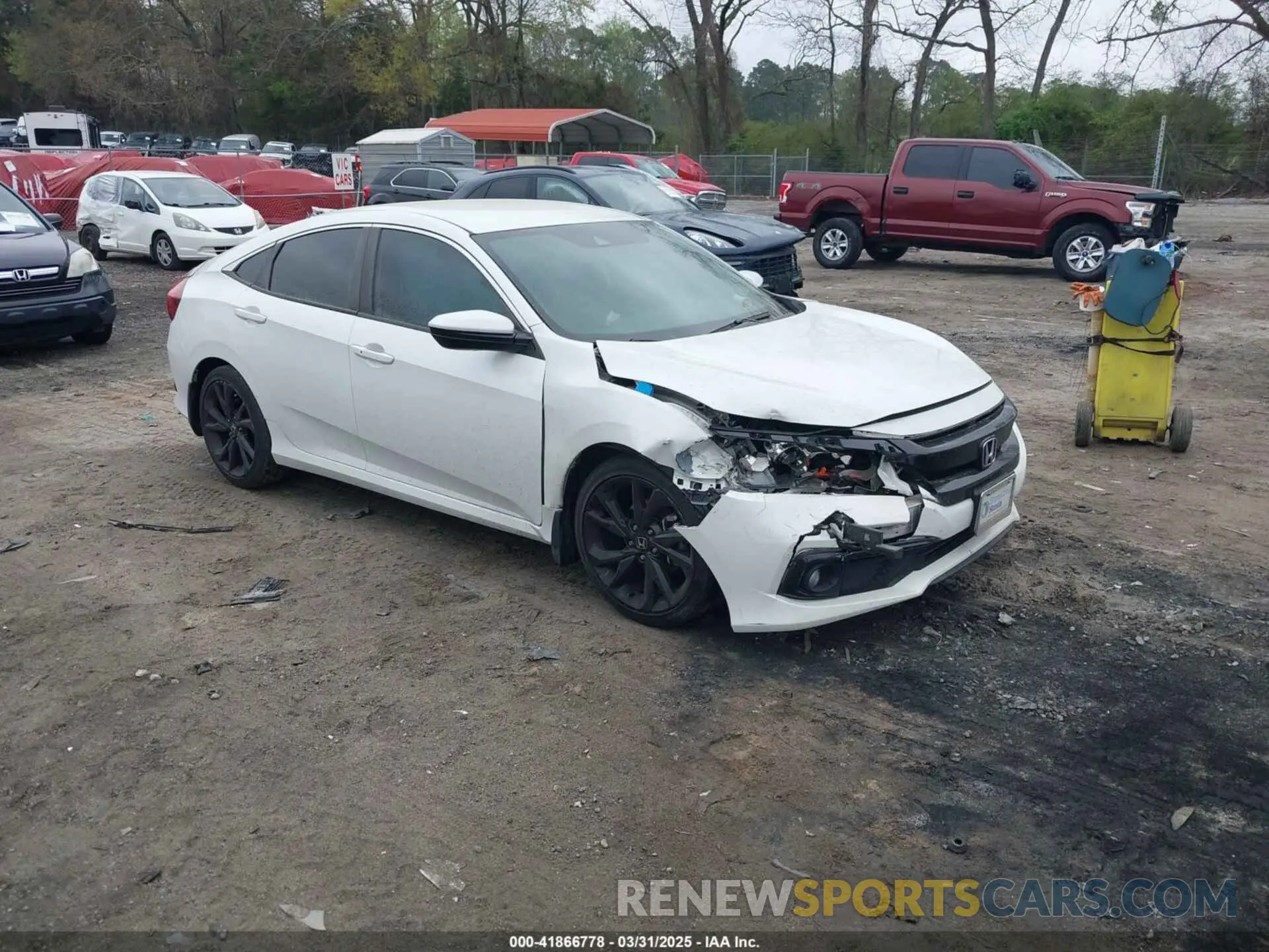 1 Photograph of a damaged car 19XFC2F80LE007388 HONDA CIVIC 2020