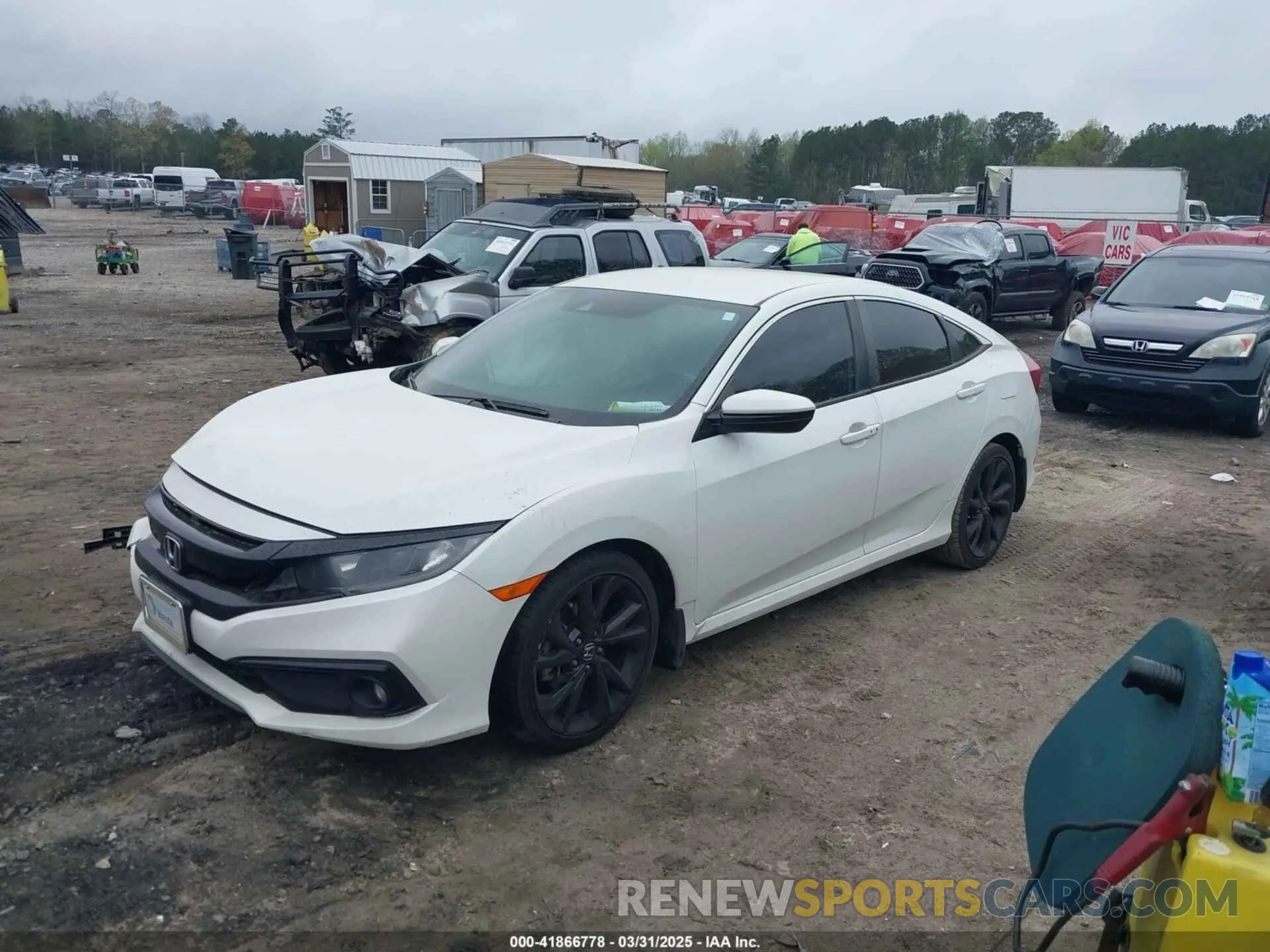 2 Photograph of a damaged car 19XFC2F80LE007388 HONDA CIVIC 2020