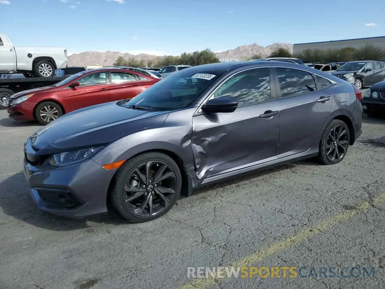 1 Photograph of a damaged car 19XFC2F80LE020609 HONDA CIVIC 2020