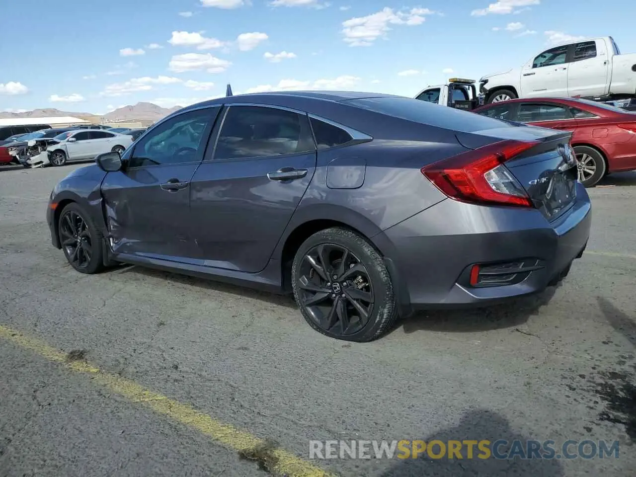 2 Photograph of a damaged car 19XFC2F80LE020609 HONDA CIVIC 2020