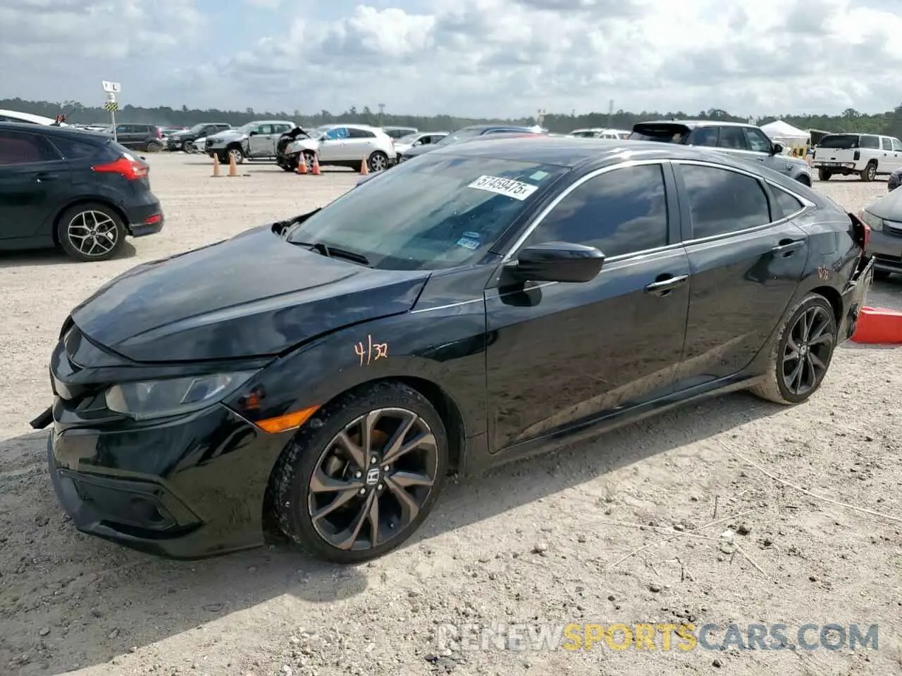 1 Photograph of a damaged car 19XFC2F80LE024918 HONDA CIVIC 2020