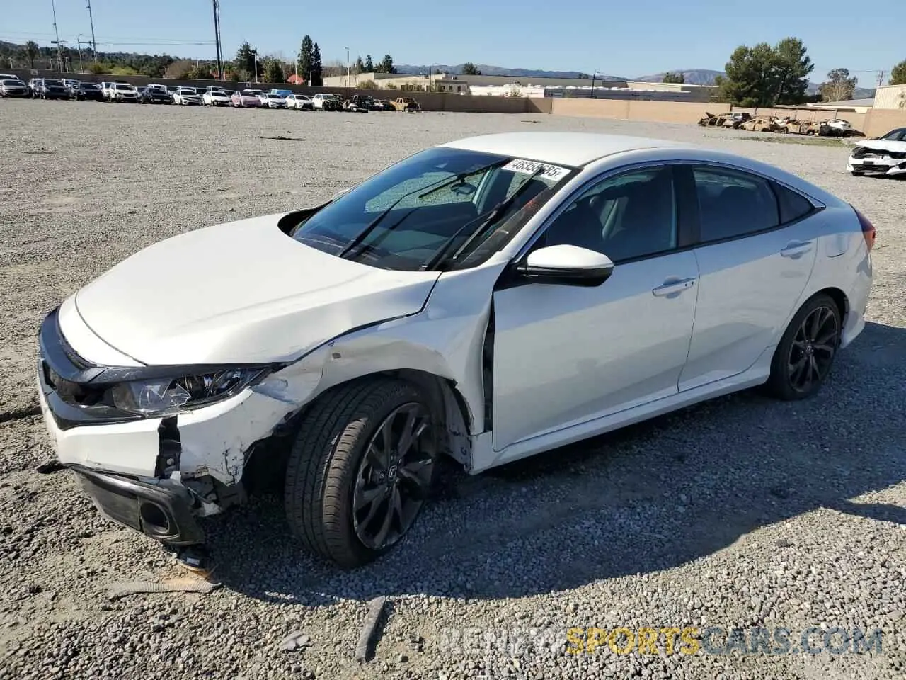 1 Photograph of a damaged car 19XFC2F80LE212340 HONDA CIVIC 2020