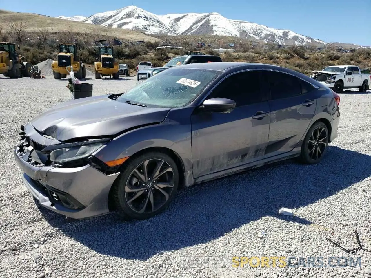 1 Photograph of a damaged car 19XFC2F81LE001535 HONDA CIVIC 2020