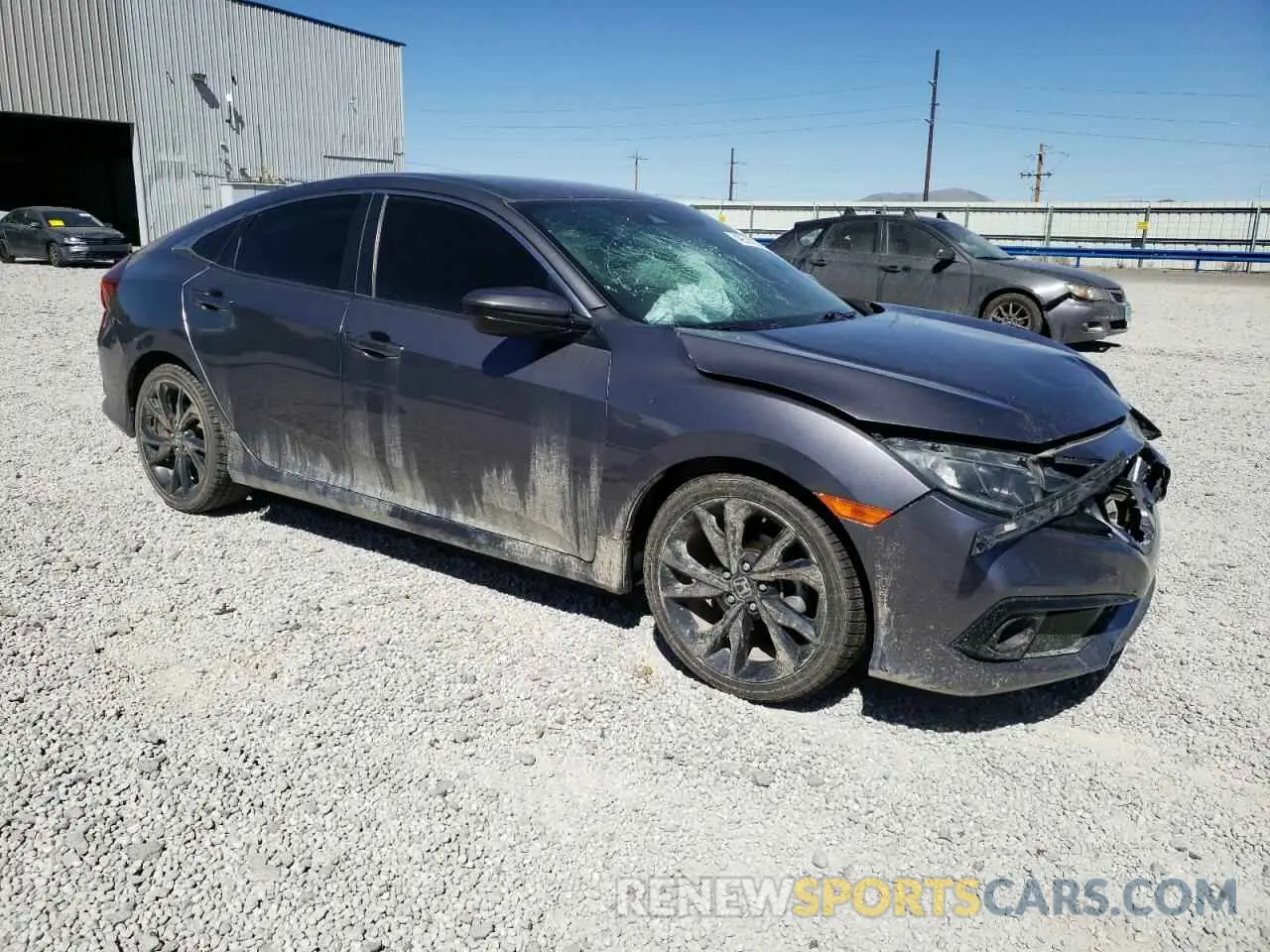 4 Photograph of a damaged car 19XFC2F81LE001535 HONDA CIVIC 2020
