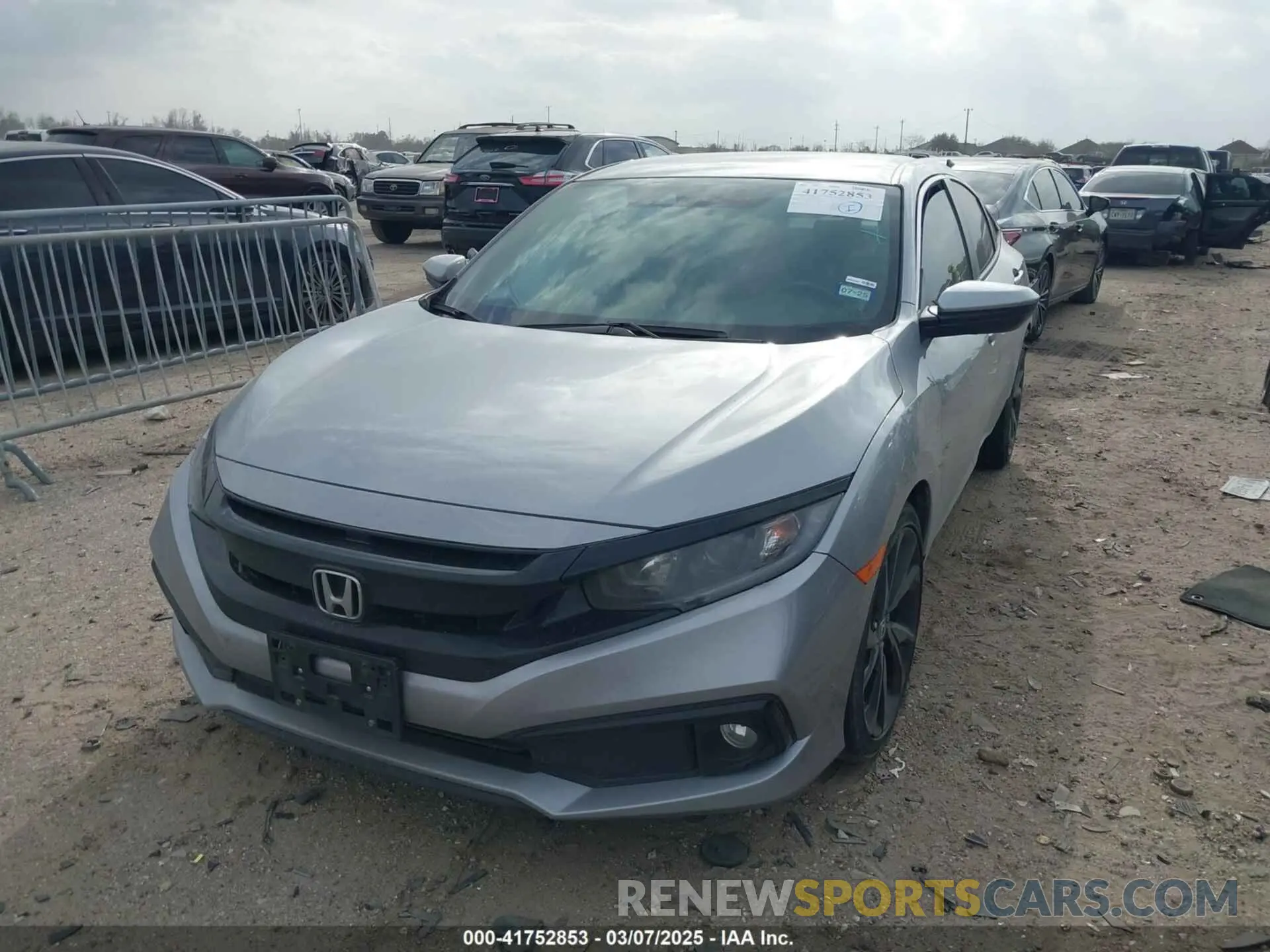 2 Photograph of a damaged car 19XFC2F81LE018321 HONDA CIVIC 2020