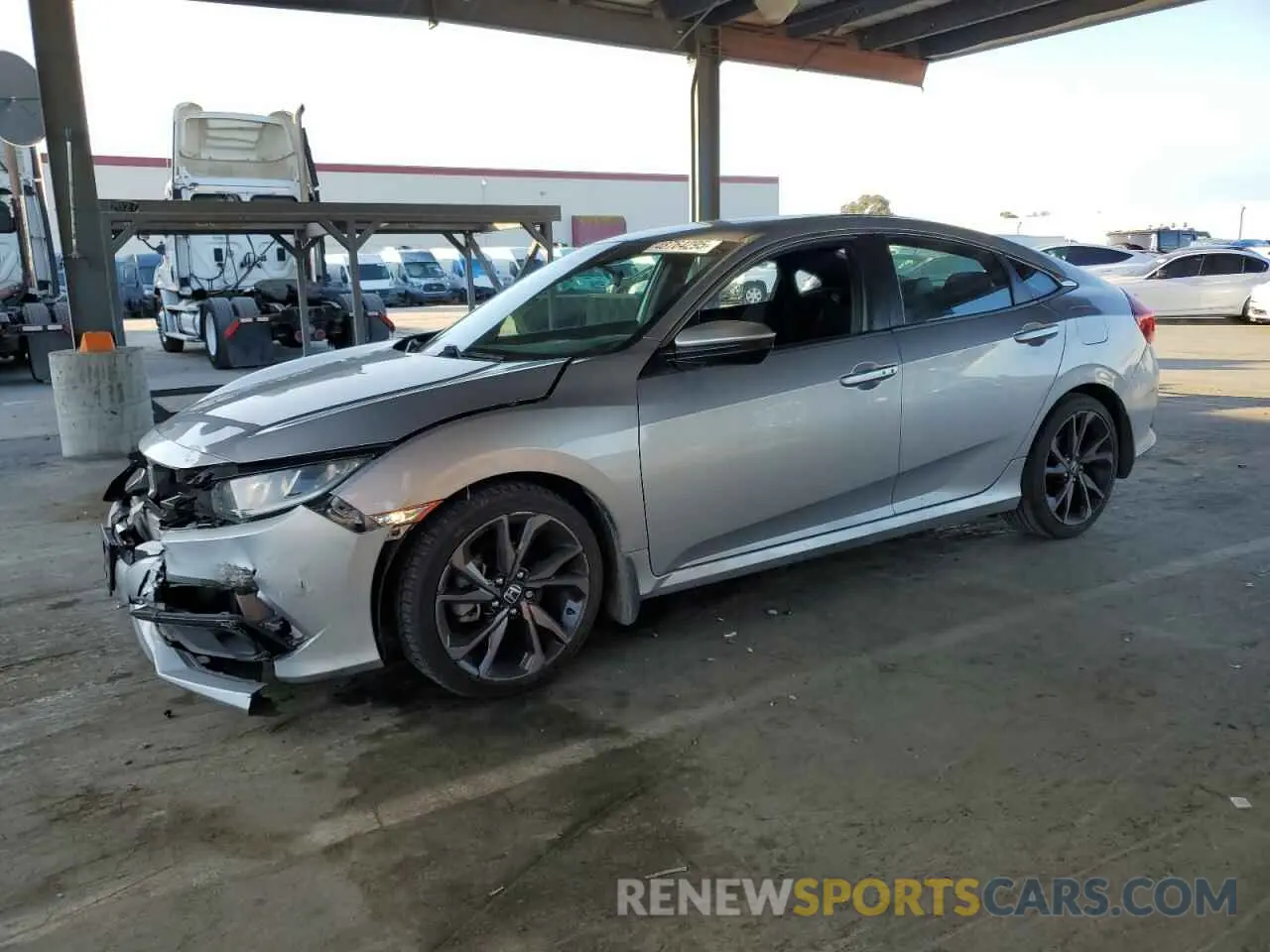 1 Photograph of a damaged car 19XFC2F81LE209334 HONDA CIVIC 2020
